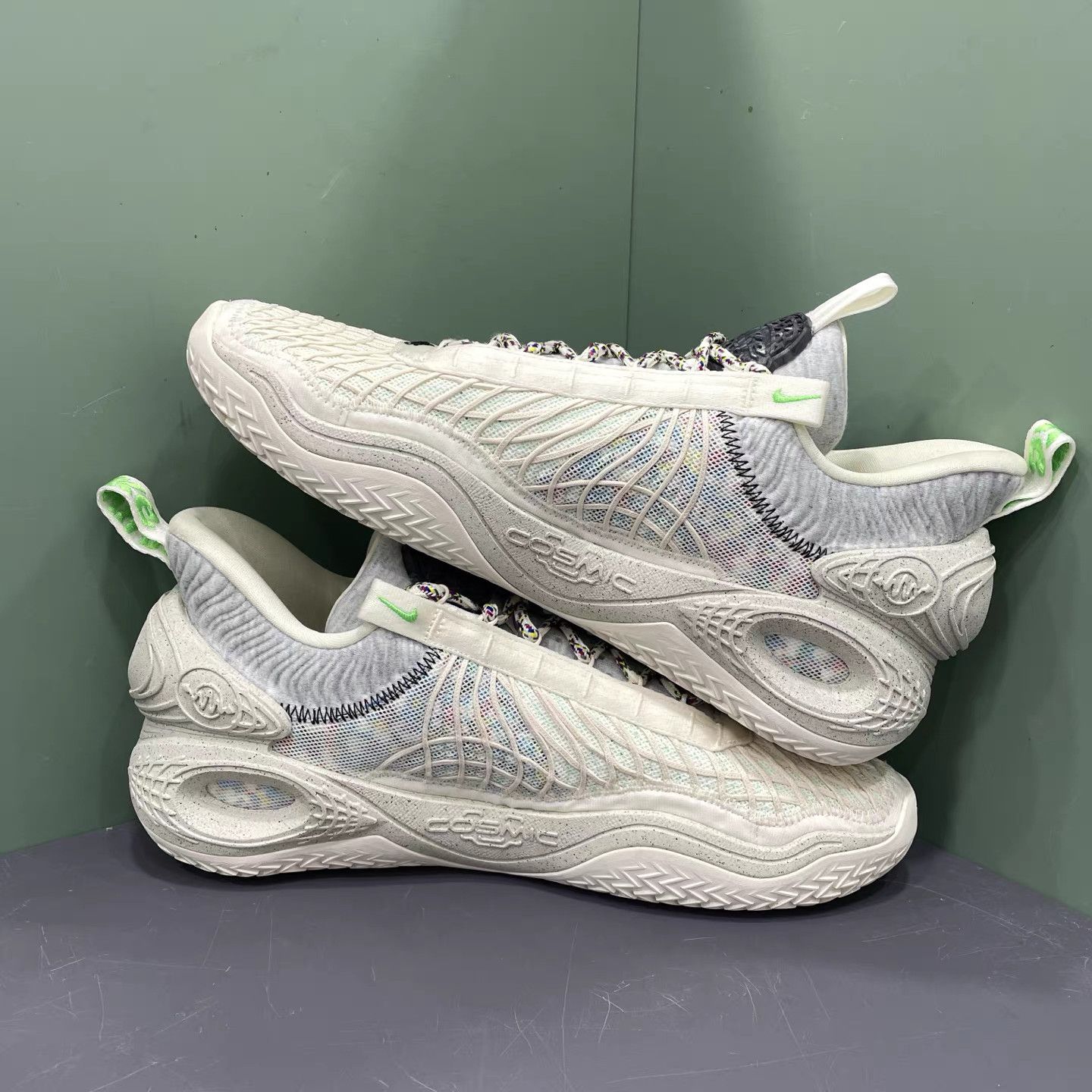 Nike Nike Cosmic Unity 1 "Trash" Off-White Basketball Shoes K15 Size US 14 / EU 47 - 5 Thumbnail