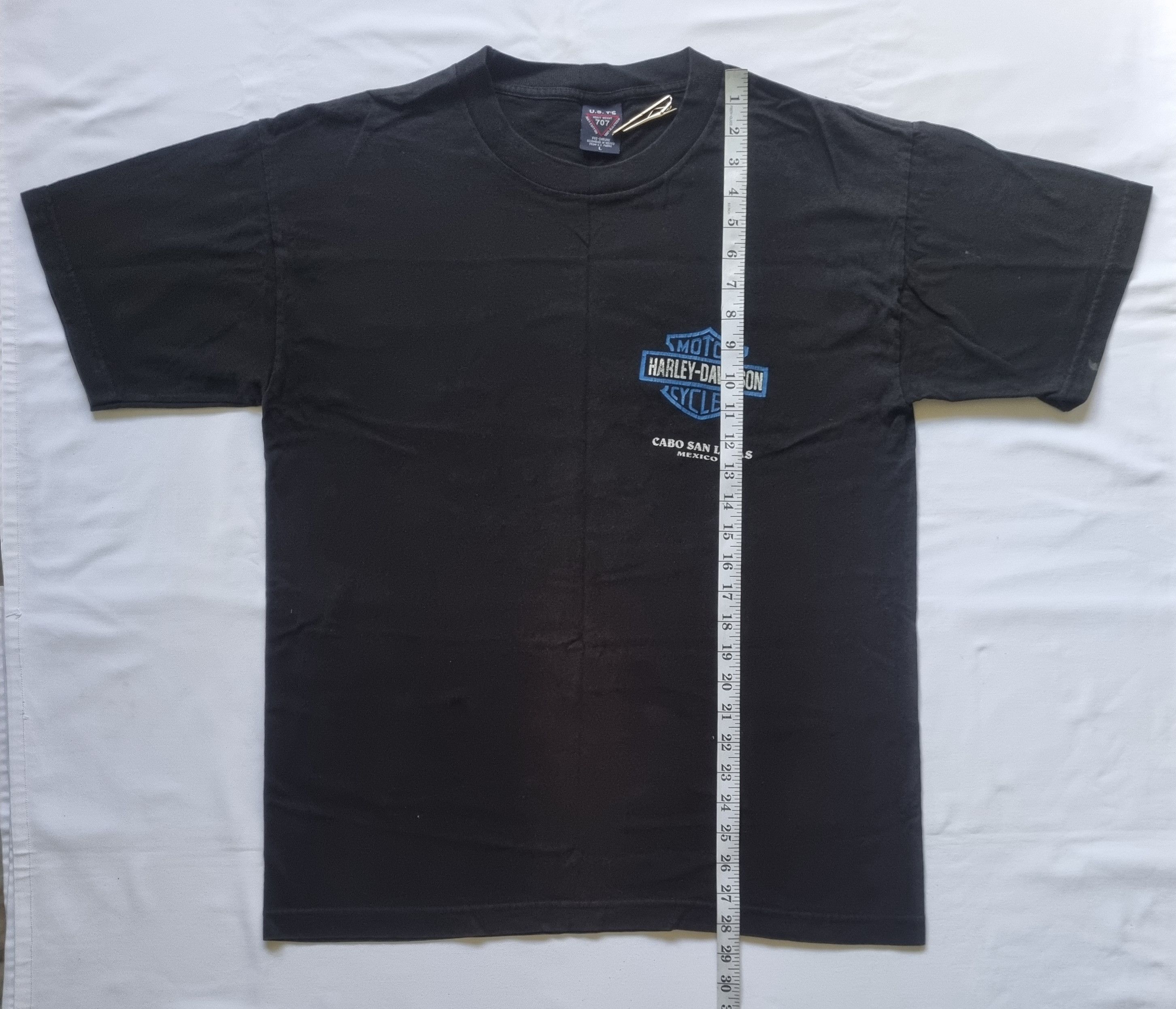 Harley Davidson × Vintage Vtg 90s Harley Davidson Cafe Cabo San Lucas Mexico T Shirt Size US L / EU 52-54 / 3 - 4 Thumbnail