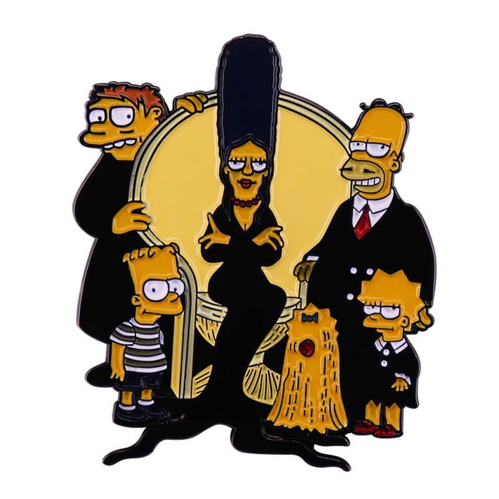 Enamel Nickelodeon The Simpsons Addams Family Enamel Pins 62 Grailed