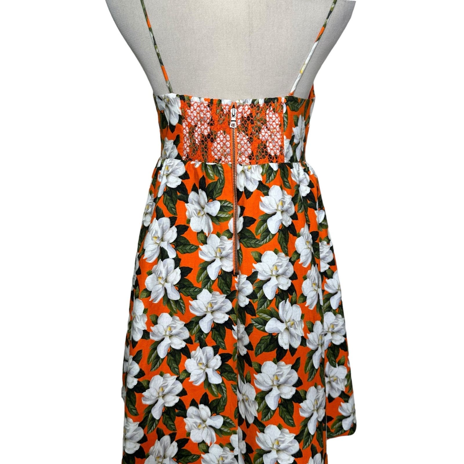 Alice + Olivia Alice + Olivia orange white floral mini dress size 2 Size XS / US 0-2 / IT 36-38 - 8 Thumbnail