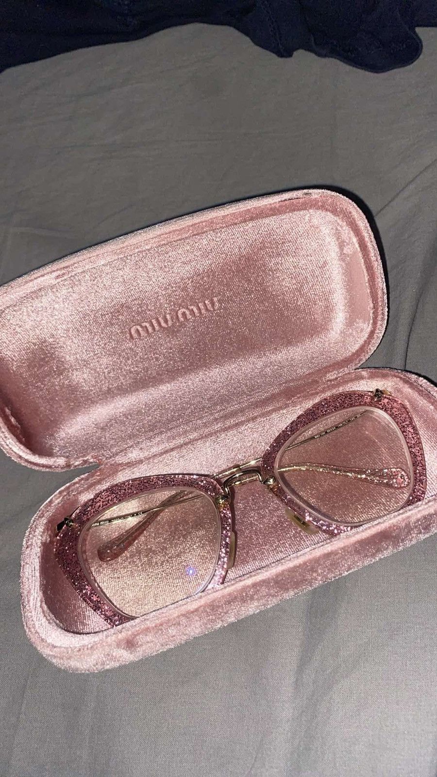 Miu Miu Miu miu pink glitter eyeglasses Size ONE SIZE - 1 Thumbnail