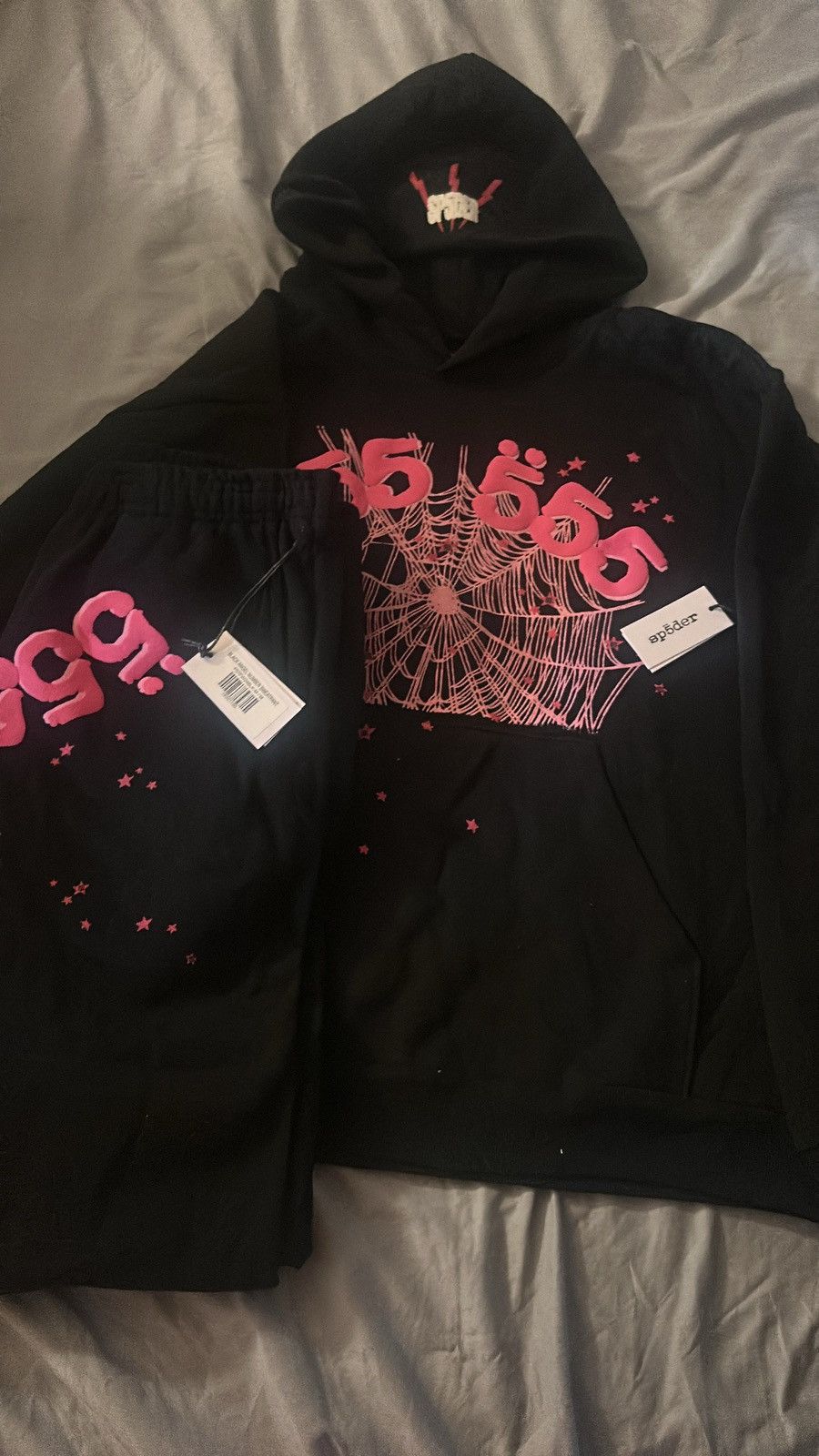 Spider Sp5der Angel Number Black full set | Grailed