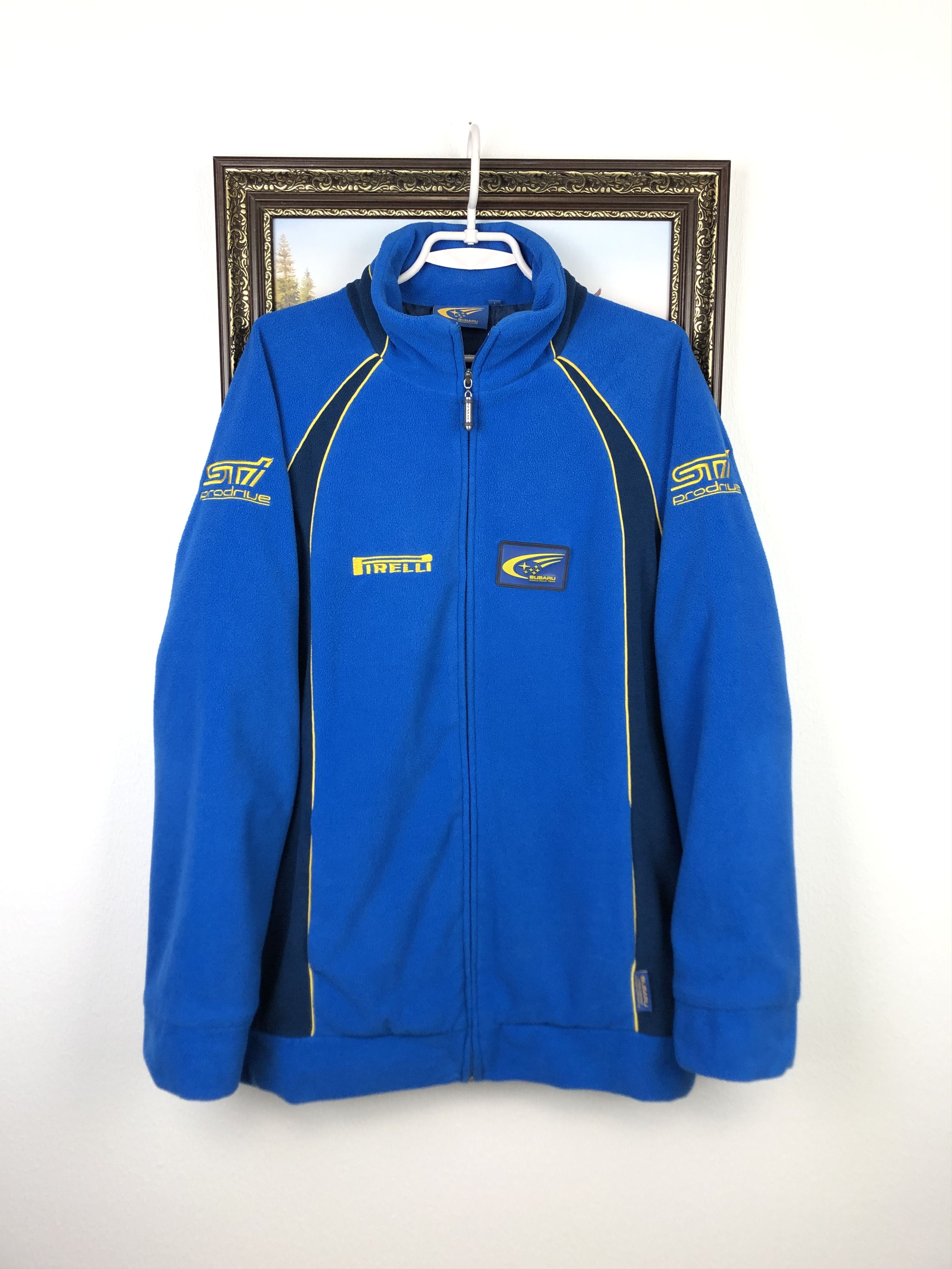 Vintage Vintage Subaru Racing Jacket Blue Marlboro Ferrari Fleece Size US L / EU 52-54 / 3 - 1 Thumbnail