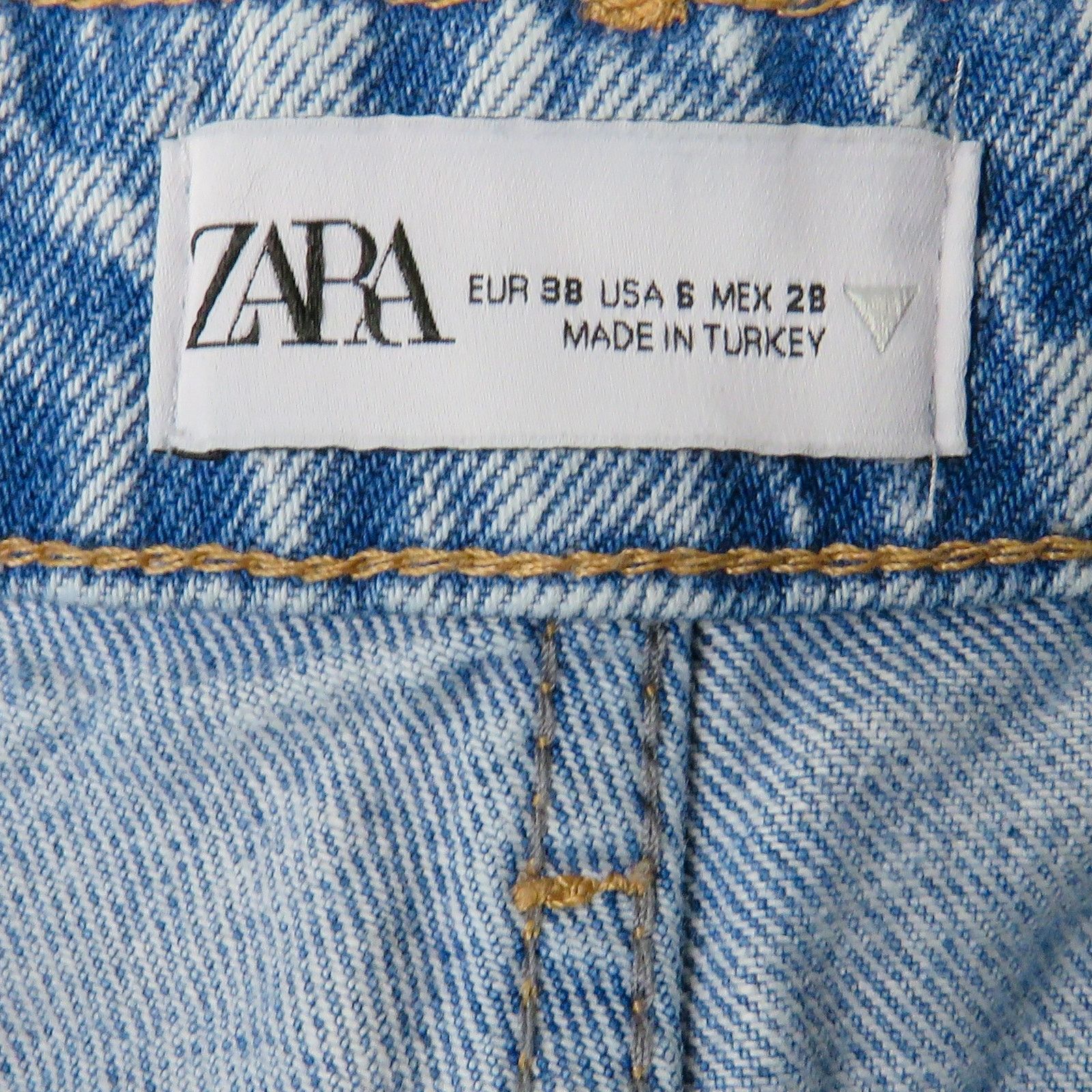 Zara Zara Wide Leg Patchwork Collection Jeans Color Block 6 Size 28" / US 6 / IT 42 - 7 Thumbnail