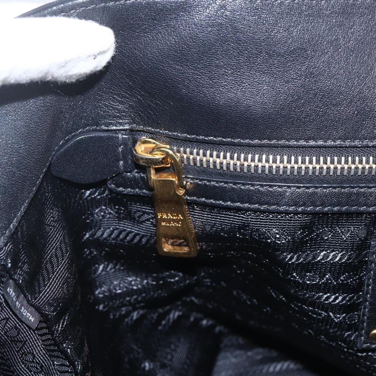 Prada Prada Leather Handbag Black Size ONE SIZE - 8 Thumbnail