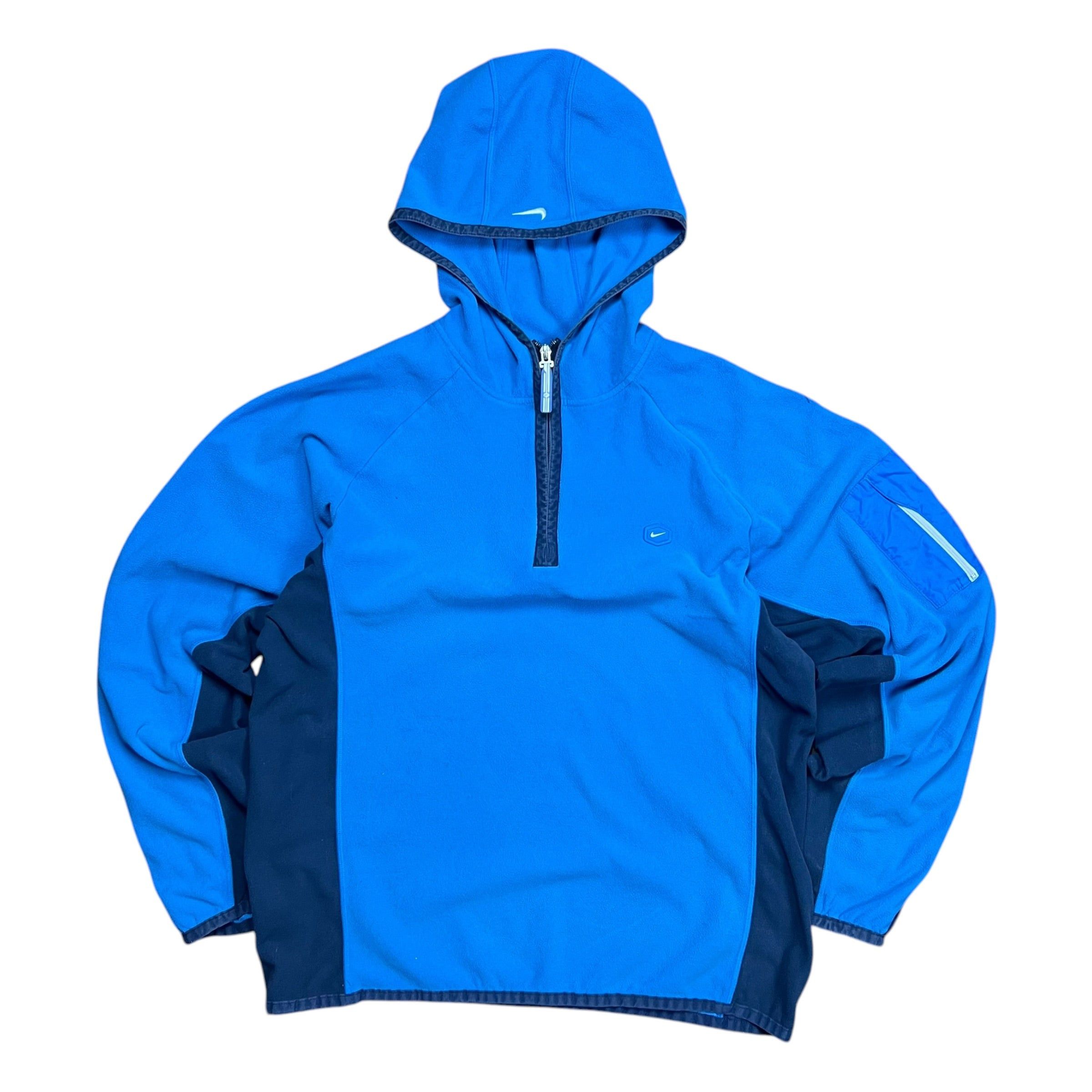 Nike Vintage Nike Blue Quarter Zip Fleece Sweater - L Size US L / EU 52-54 / 3 - 1 Thumbnail