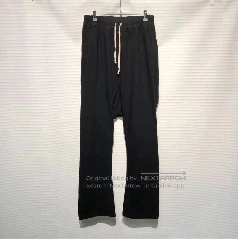 Rick Owens Rick Owens Black Drop-Crotch Pants XS. Size US 26 / EU 42 - 1 Thumbnail