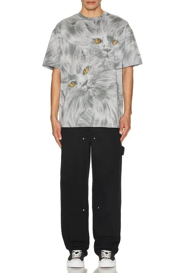 Givenchy o1n1vont0326 Cat Heads T-Shirt in Multicolor Size US L / EU 52-54 / 3 - 4 Thumbnail