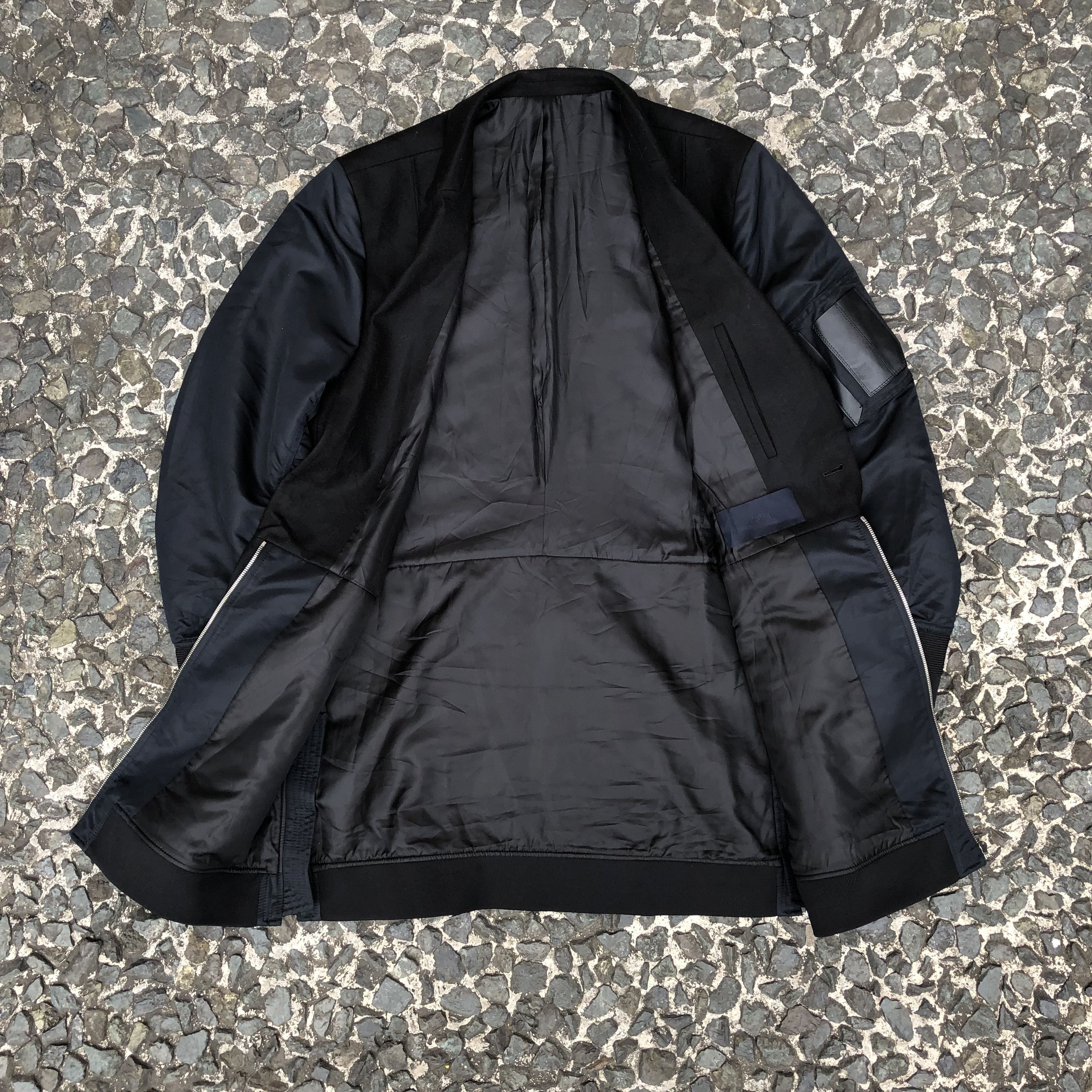 Juun.J Juun.J Black MA-1 Docking Blazer Jacket Size US L / EU 52-54 / 3 - 4 Thumbnail