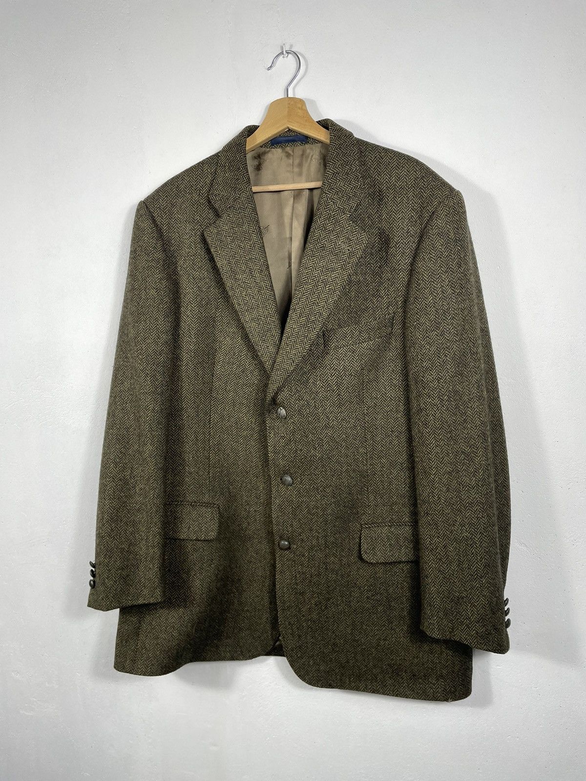 Burberry × Designer × Vintage Burberry Retro 90s Button Ups Blazer Suit Jakcet Wool Size US XL / EU 56 / 4 - 3 Thumbnail