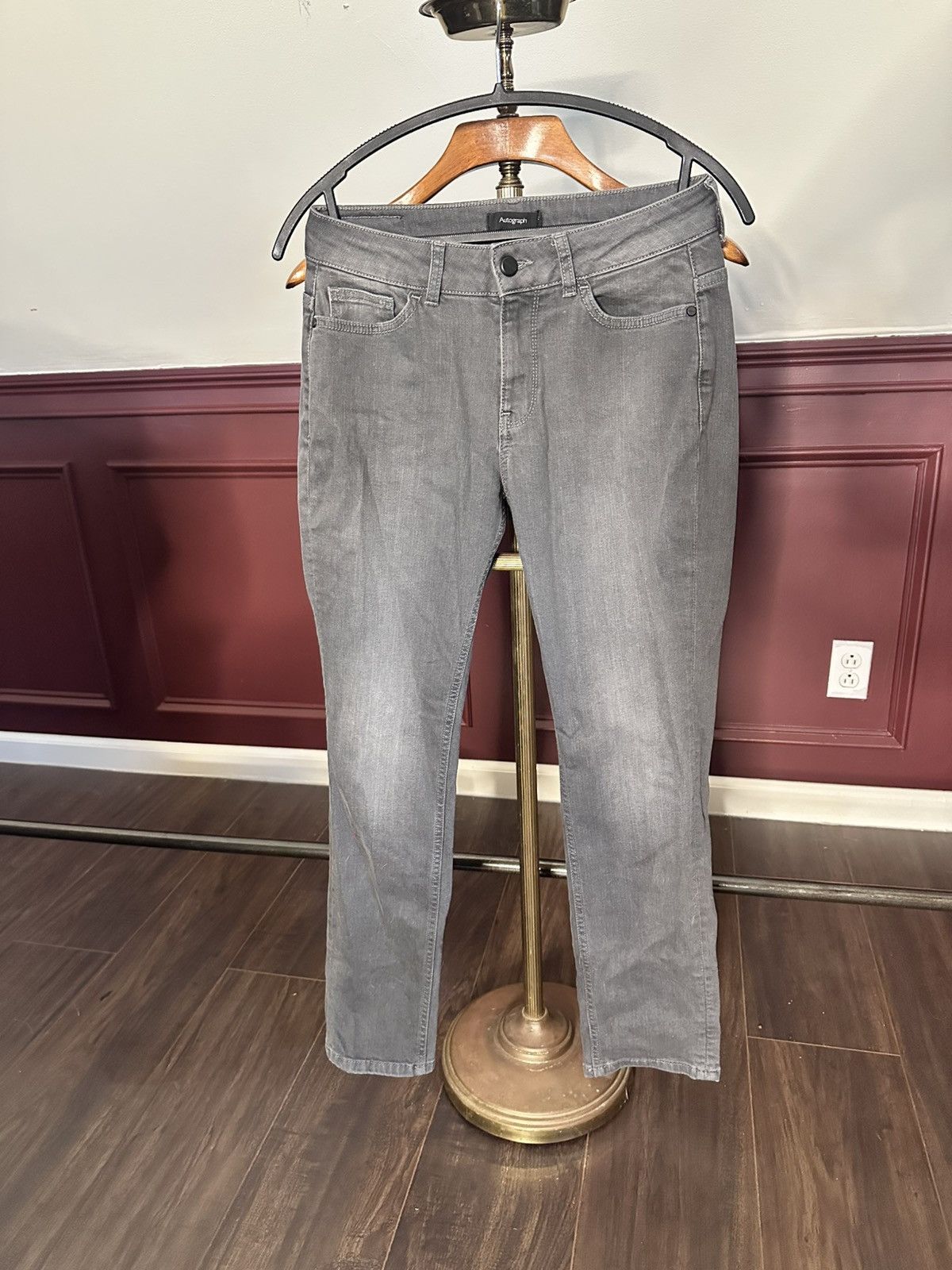 Marks & Spencer Autograph M&S designer gray slim denim jeans Size 28" / US 6 / IT 42 - 1 Thumbnail