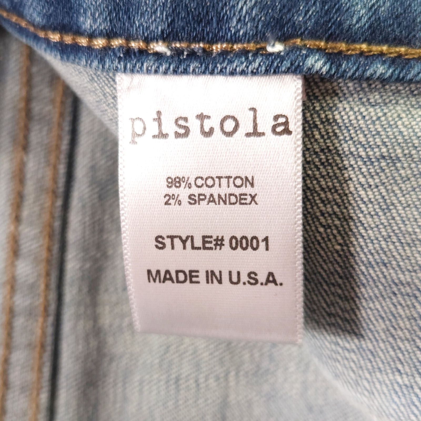 Pistola NWT Pistola Moto Zip Pocket Skinny Ankle Jeans Sz. 27x27 Size 27" / US 4 / IT 40 - 7 Thumbnail