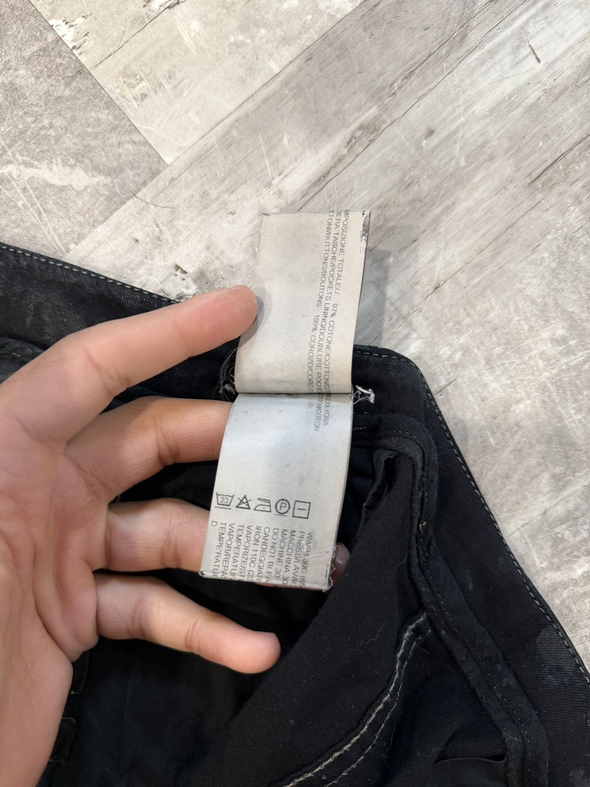 Rick Owens Olmar & Mirta Black Scrub Wax Aircut Size US 32 / EU 48 - 8 Thumbnail