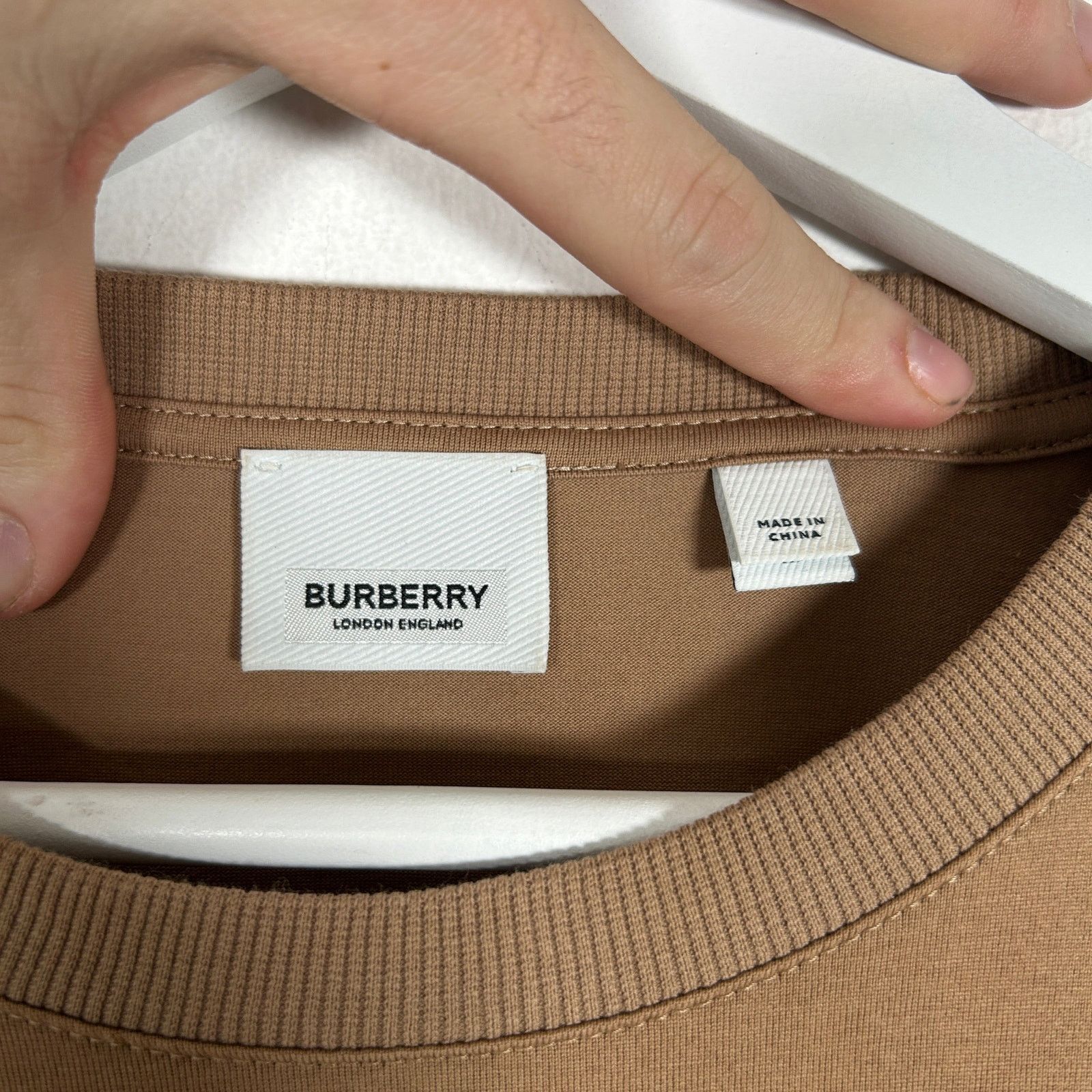 Burberry Burberry Brown Spell-out Logo T-Shirt Size M Size US M / EU 48-50 / 2 - 3 Thumbnail