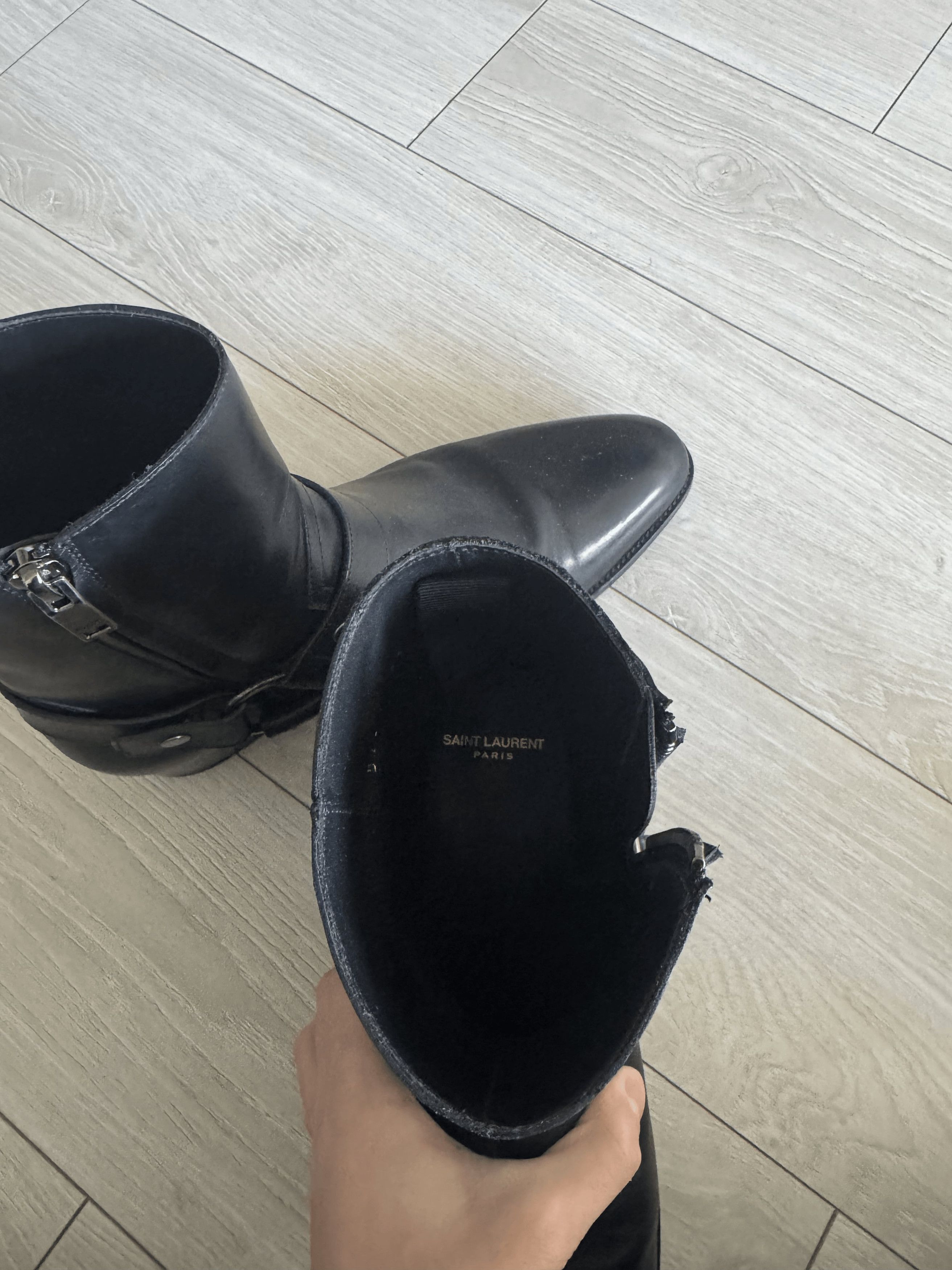 Yves Saint Laurent Saint Laurent Wyatt Harness Boot in Noir Size US 10 / EU 43 - 6 Thumbnail