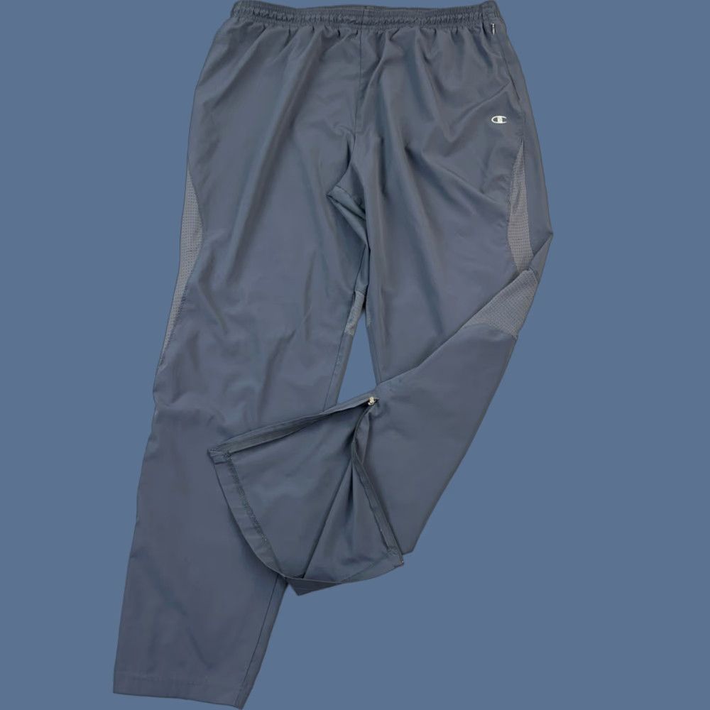 Champion Champion Track Pants Mens XL Gray Lightweight Vented Ankle Zip Jogger Athleisure Size US 36 / EU 52 - 1 Thumbnail