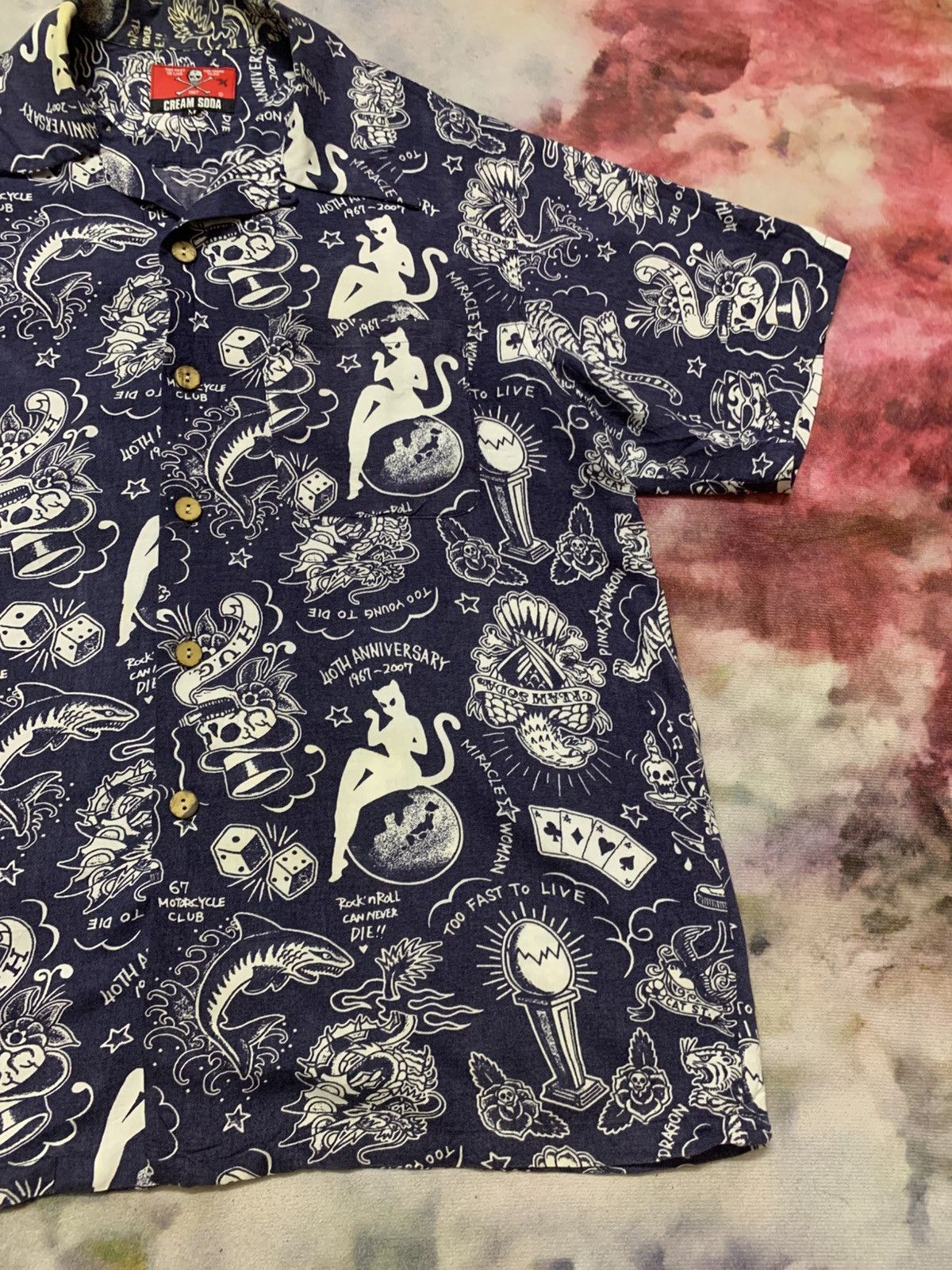 Bounty Hunter Cream Soda 40th Anniversary Rockabilly Button Ups Sunsurf Size US M / EU 48-50 / 2 - 4 Thumbnail