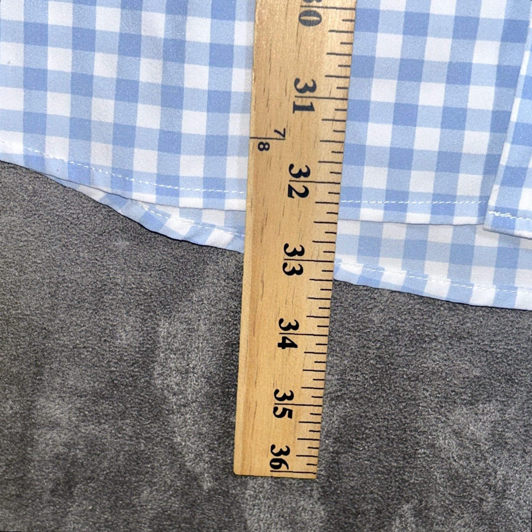 Mizzen+Main Mizzen+Main Leeward Shirt Mens 2XL Blue Plaid Check Button Up Stretch Size US XXL / EU 58 / 5 - 4 Thumbnail