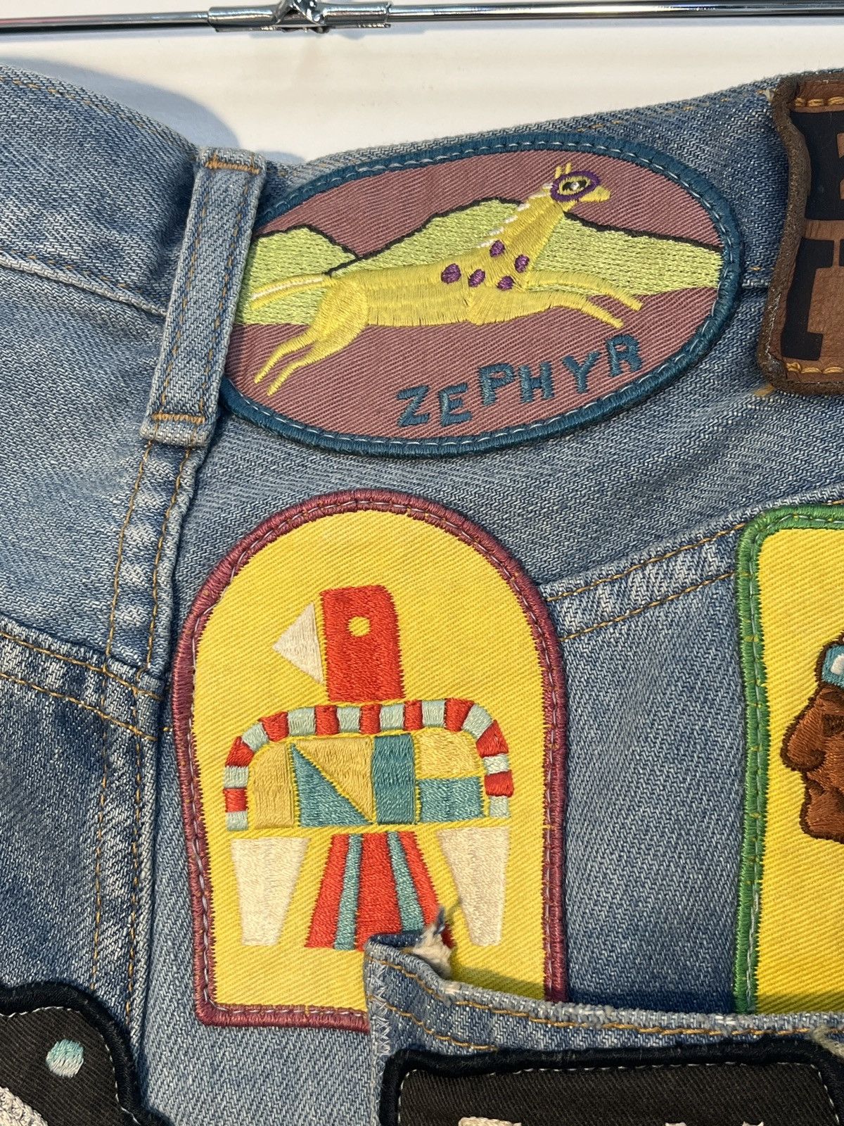 Kapital Kapital Zephyros Remake Denim shorts “indigo processing” Size US 32 / EU 48 - 15 Thumbnail