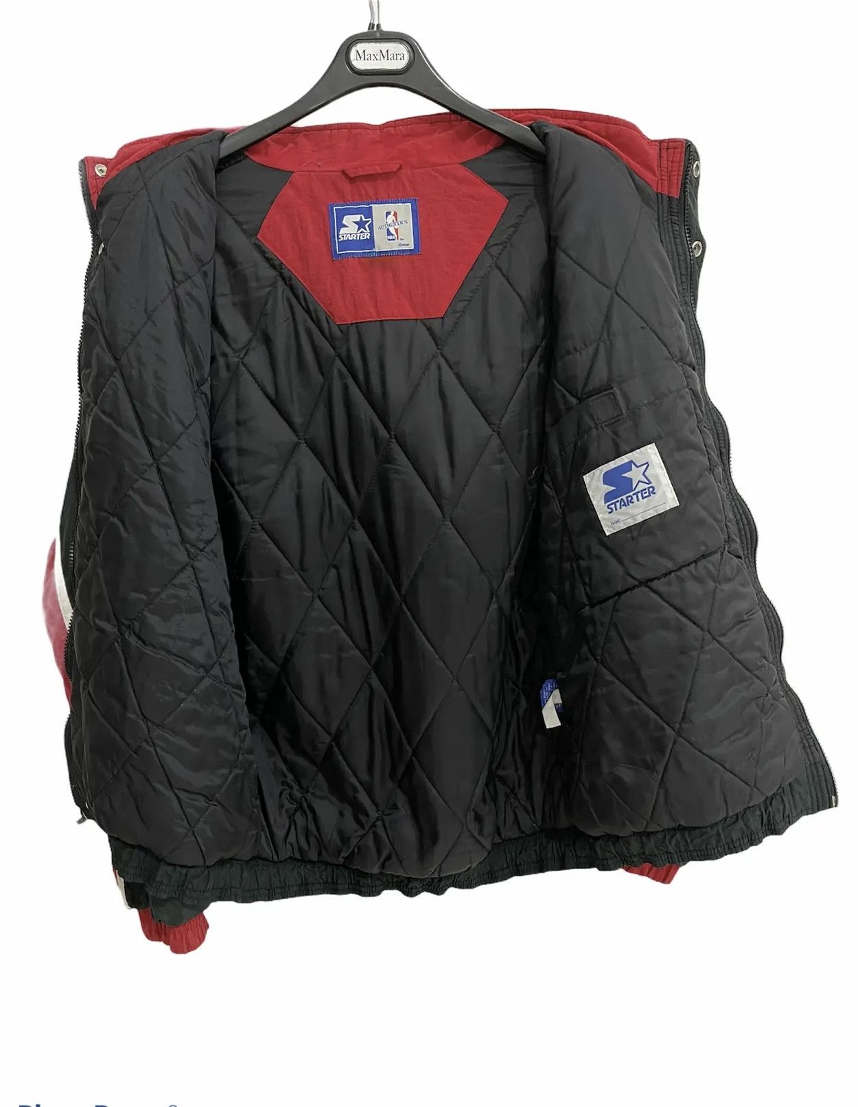 Starter 🔥 vintage starter Chicago Bulls NBA bomber puffer jacket L Size US L / EU 52-54 / 3 - 7 Thumbnail
