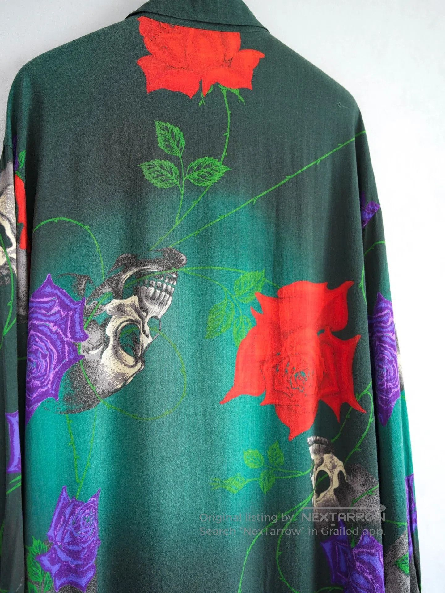 Yohji Yamamoto Yohji Yamamoto 18SS Skull Rose Shirt. Size US L / EU 52-54 / 3 - 5 Thumbnail