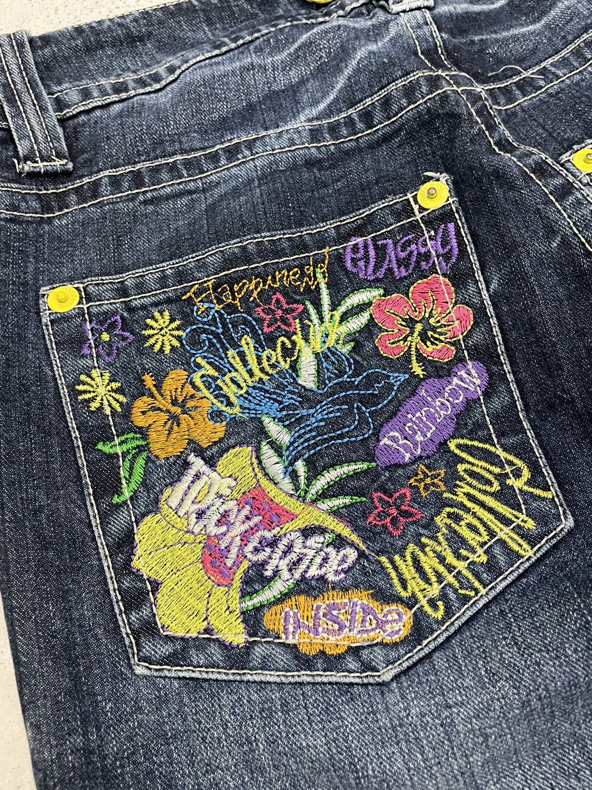 Hysteric Glamour × Japanese Brand Embroidery Graffiti Y2K Surf Hawaii Floral Pocket Size US 30 / EU 46 - 16 Thumbnail