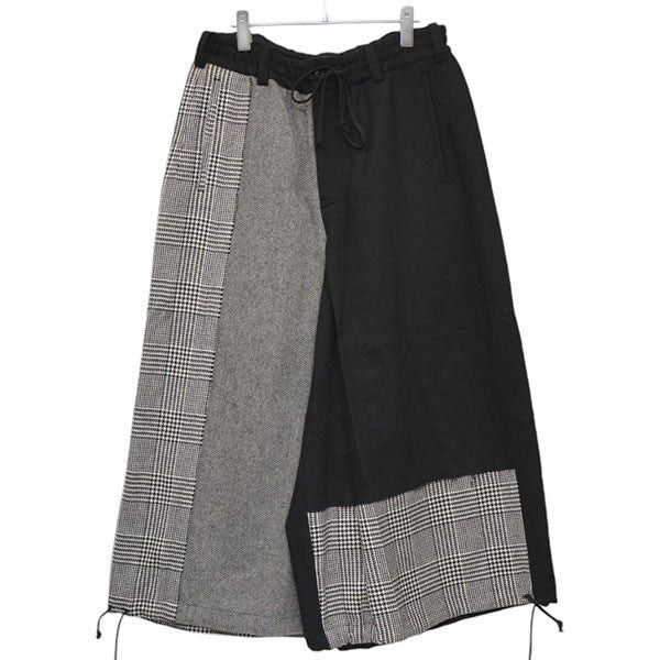 Yohji Yamamoto yohji yamamoto Check switching wide wool pants UB 