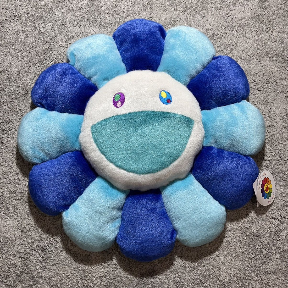 Takashi Murakami Takashi Murakami Blue 60cm Blue Pillow cushion Size ONE SIZE - 1 Thumbnail