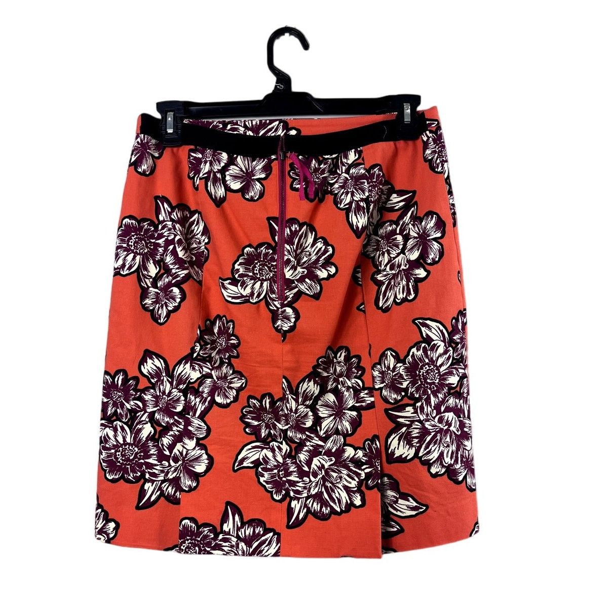 Anthropologie Women's Orange Floral Maeve Skirt 12 Size 34" / US 12 / IT 48 - 2 Thumbnail