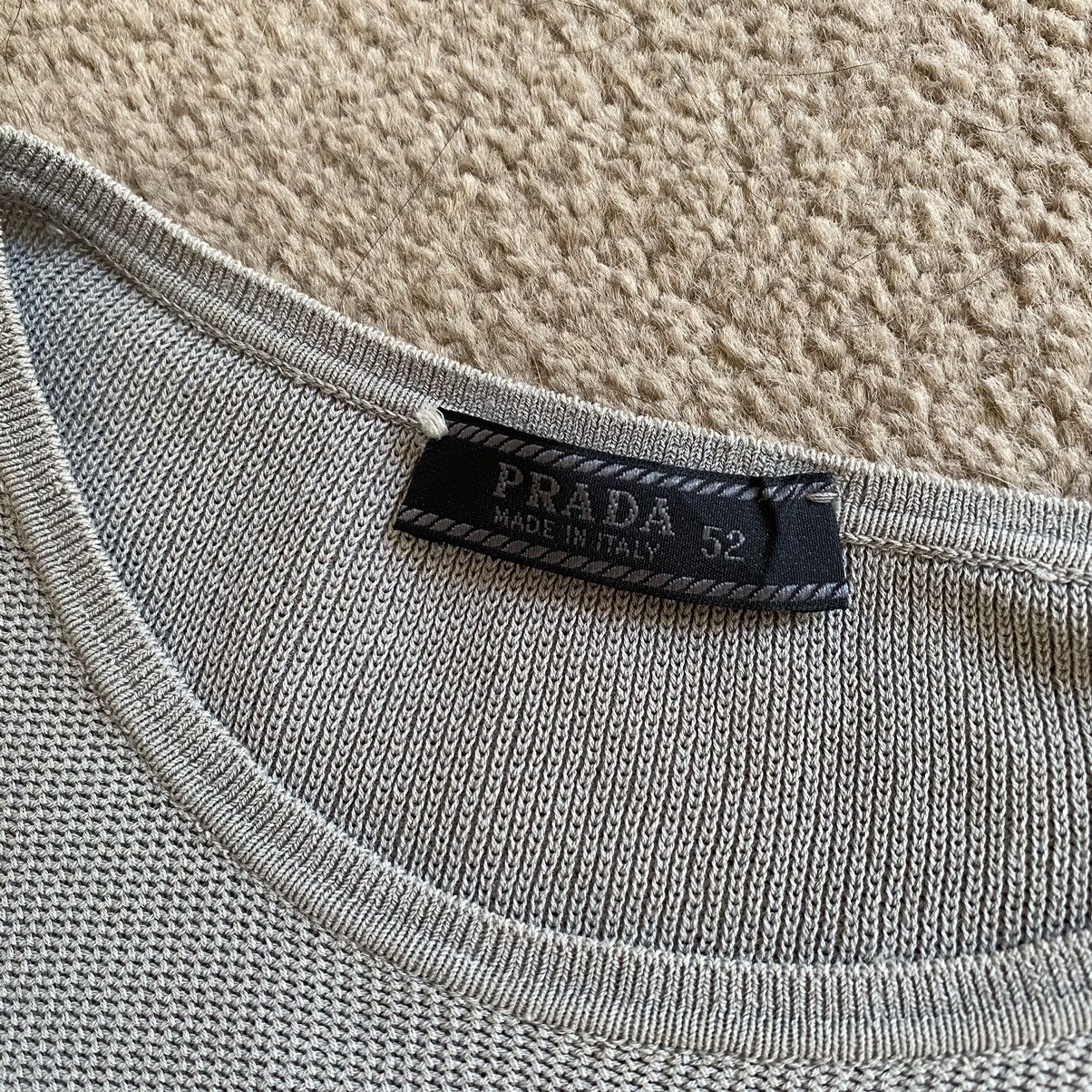 Prada Vintage Prada Knitted T-Shirt Cotton Size US L / EU 52-54 / 3 - 6 Thumbnail
