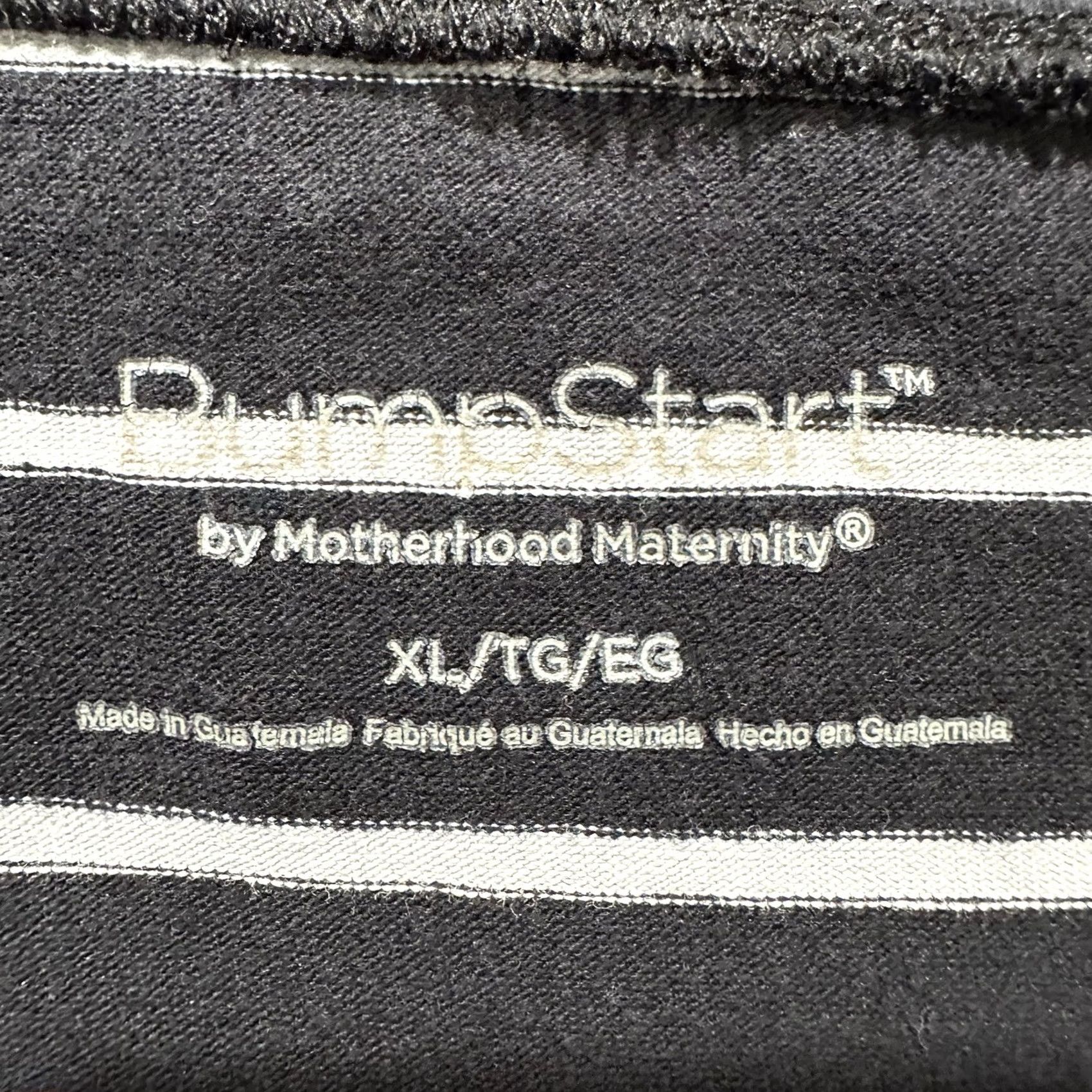 Vintage Motherhood Maternity Shirt Womens XL Black White Striped Rouched Side Size XL / US 12-14 / IT 48-50 - 4 Thumbnail