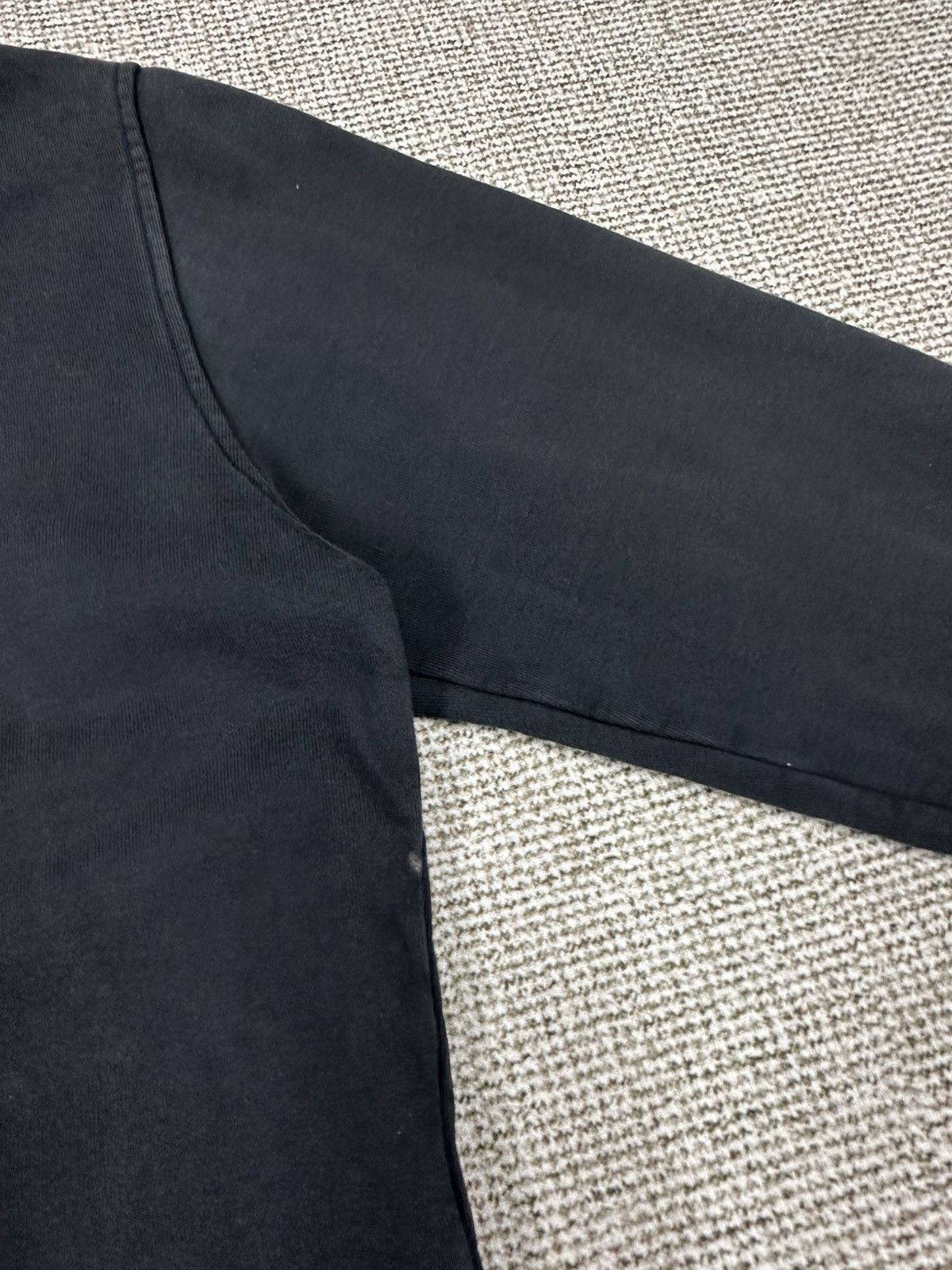 Lacoste Lacoste All Black Zipper Faded Washed Hoodie Z303 Size US M / EU 48-50 / 2 - 6 Thumbnail