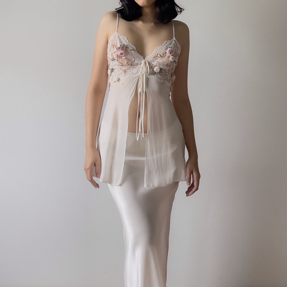 Victoria's Secret Victoria’s Secret Ivory Silk Chiffon Camisole (M) Size M / US 6-8 / IT 42-44 - 4 Thumbnail
