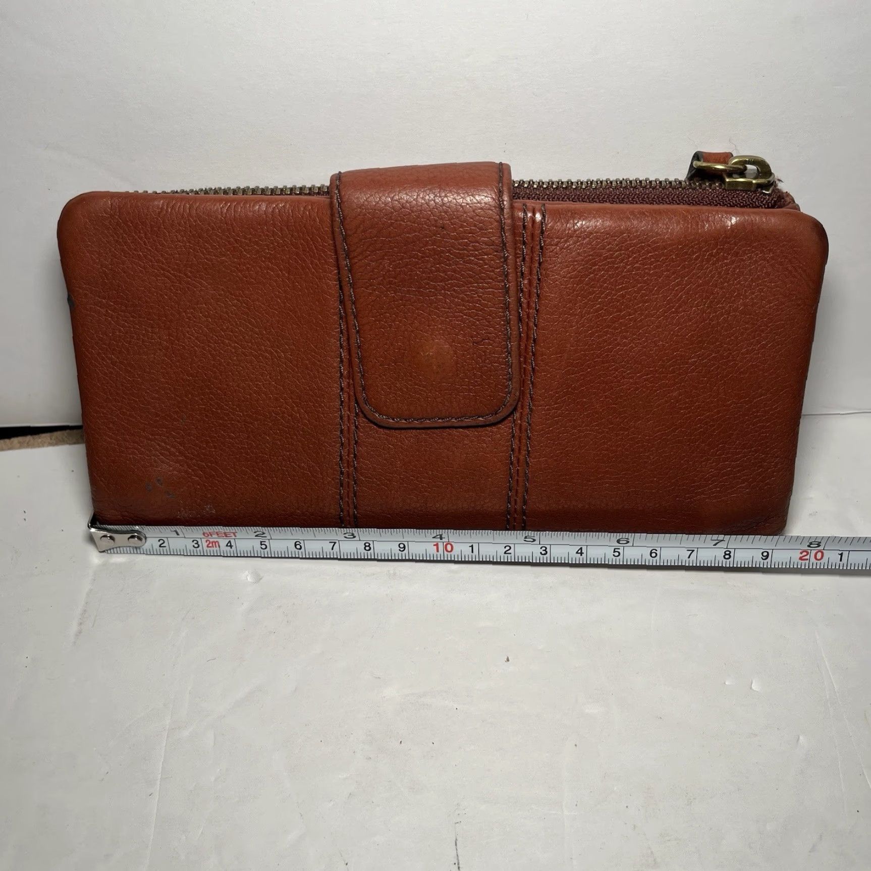 Fossil FOSSIL Wallet Clutch Bi-fold Brown Leather Credit Card Folding Women M 7.5x4 Size ONE SIZE - 4 Thumbnail