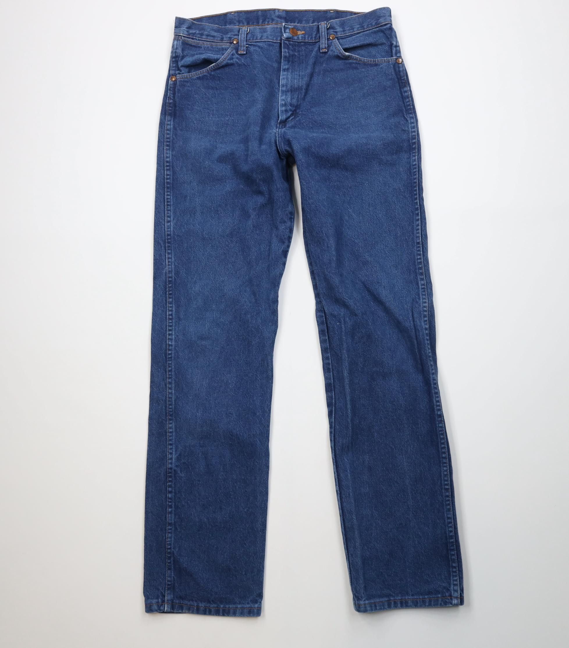 Wrangler Vintage 90s Wrangler Western Cowboy Straight Leg Denim Jeans Size US 33 - 1 Thumbnail
