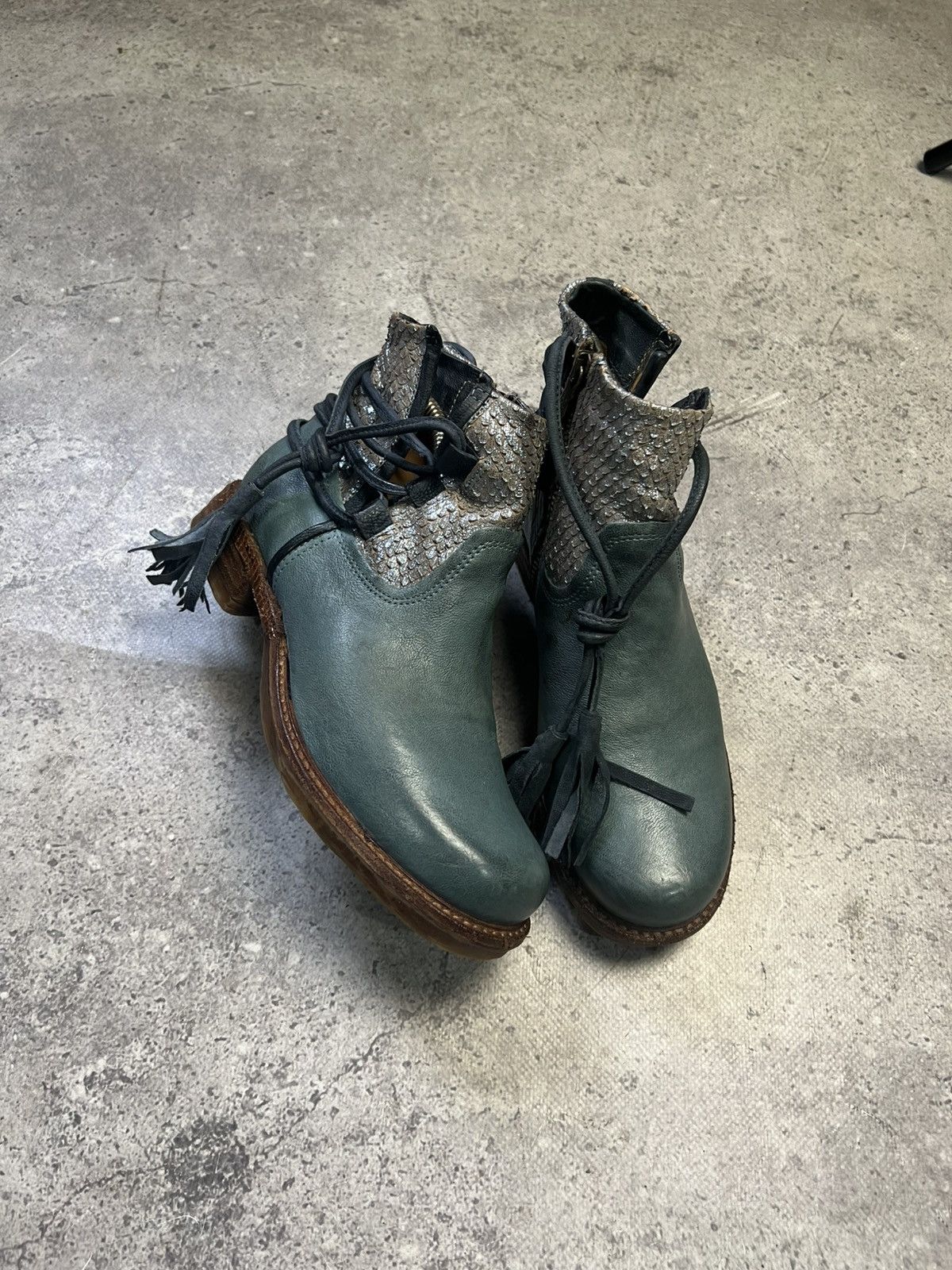A.S.98 Avantgarde Boho Leather Boots Size 36
