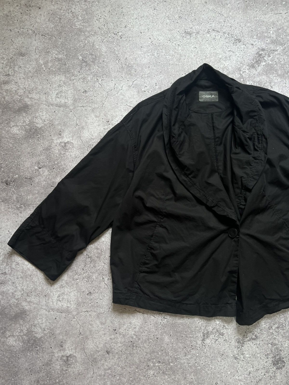 OSKA Oska Designer Cotton Blazer Avan Garde Size XS / US 0-2 / IT 36-38 - 2 Thumbnail