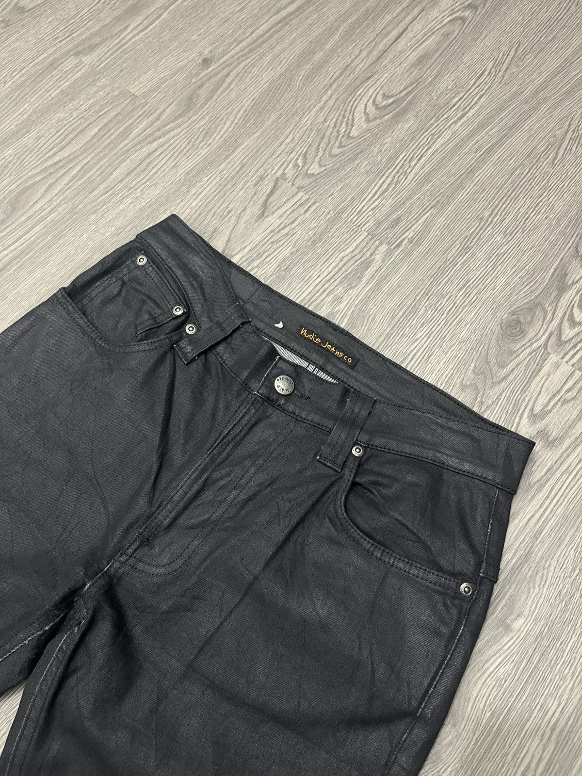 Nudie Jeans Nudie black coated denim Jeans Size US 31 - 5 Thumbnail