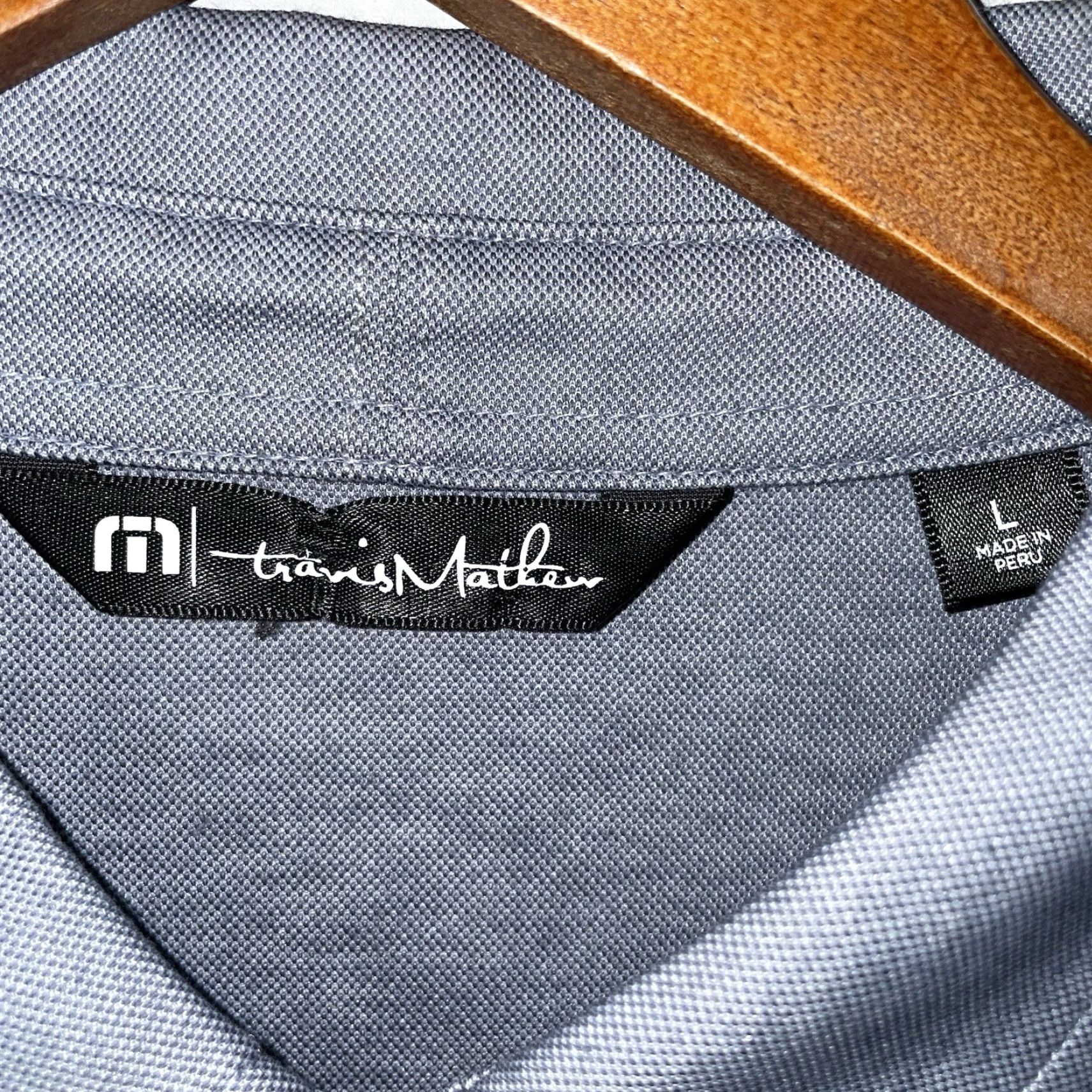 TravisMathew Travis Mathew Polo Shirt Mens L Gray Pima Cotton Blend Shirt Size US L / EU 52-54 / 3 - 4 Thumbnail