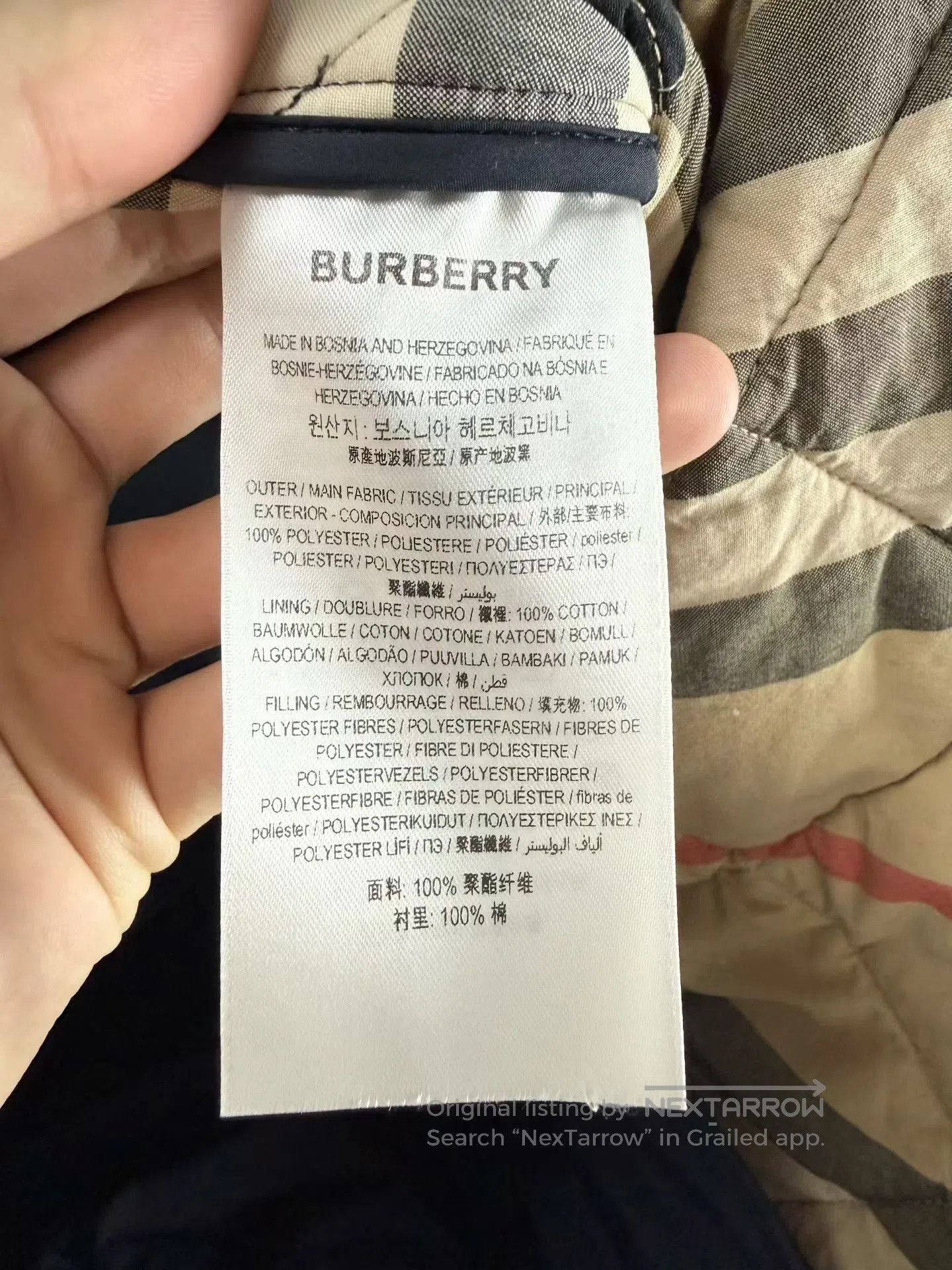 Burberry Burberry Diamond Quilted Cotton Coat. Size XS / US 0-2 / IT 36-38 - 4 Thumbnail