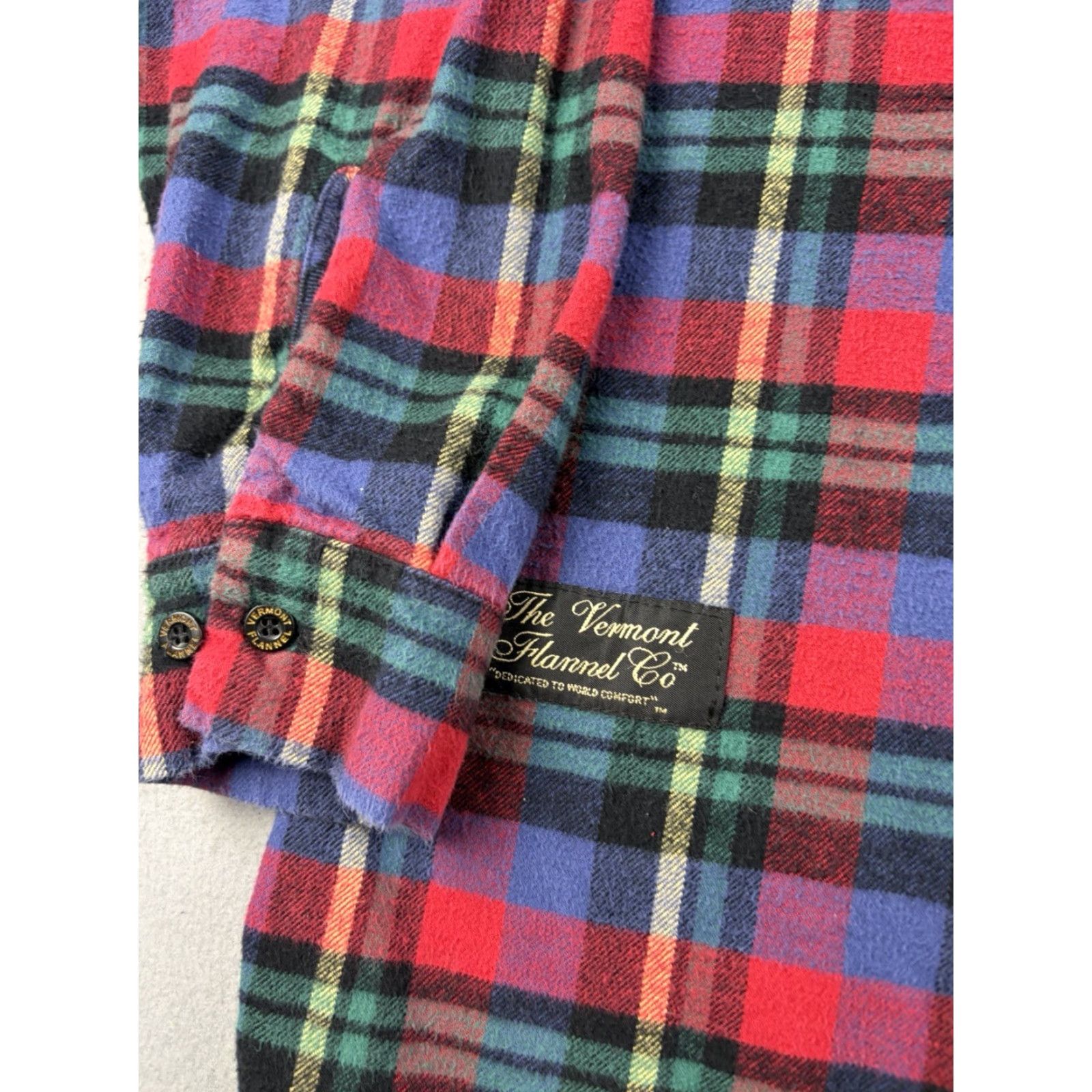 Vintage VINTAGE Vermont Flannel Shirt Hoodie Blue Plaid S Men Pullover Hooded Pockets Hiking USA Outdoor Size US S / EU 44-46 / 1 - 2 Thumbnail