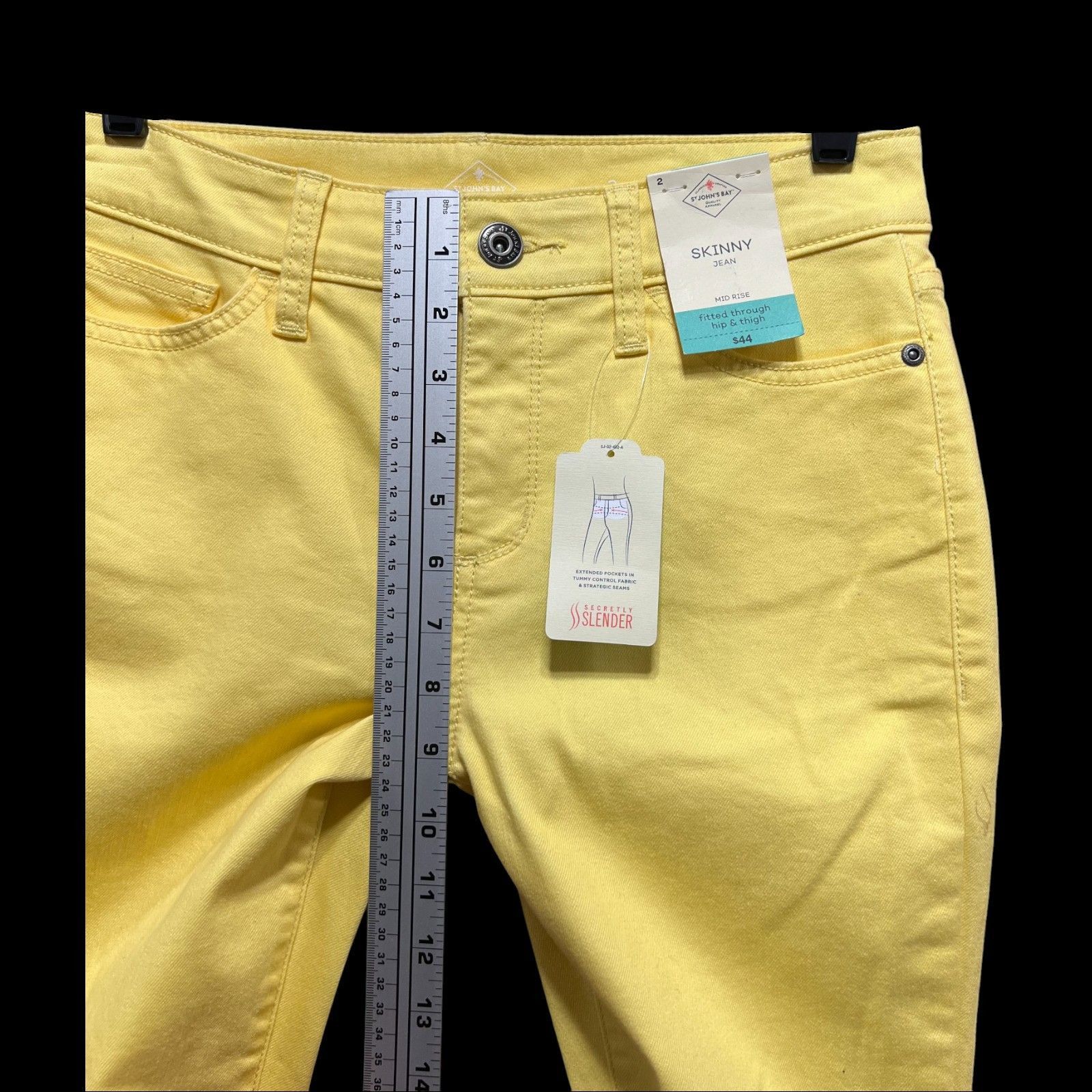 Other St.John's Bay - Women's Mid-Rise Skinny Jeans - Fitted Throu Size 26" / US 2 / IT 38 - 5 Thumbnail
