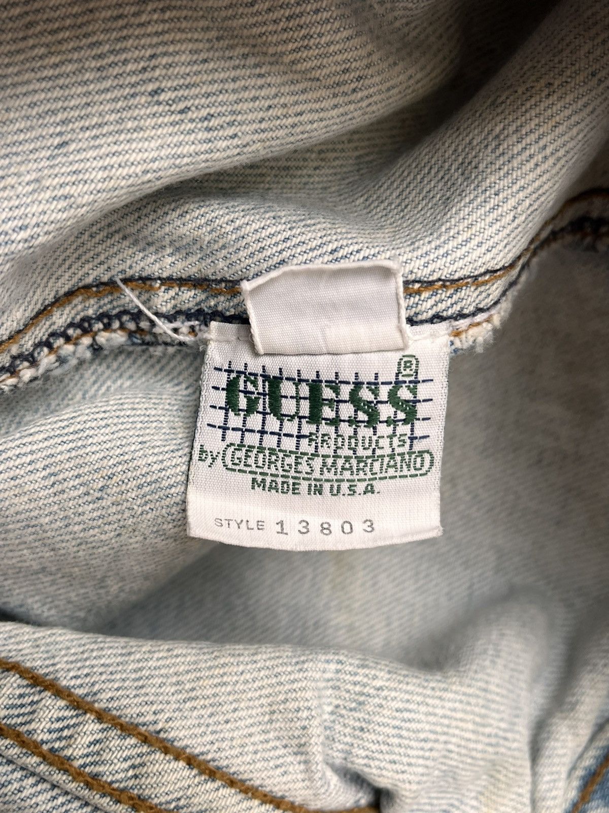 Guess Vintage Guess denim Jacket Size US XL / EU 56 / 4 - 9 Thumbnail
