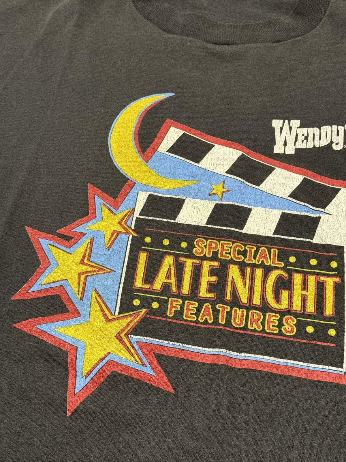 Vintage Vintage 90s Wendy’s Special Late Night Features Tee Size US XL / EU 56 / 4 - 4 Thumbnail
