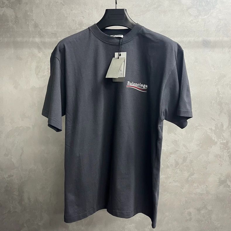 Balenciaga Balenciaga White Label Black Grey Embroidered Cola Pattern Size US XXS / EU 40 - 1 Thumbnail