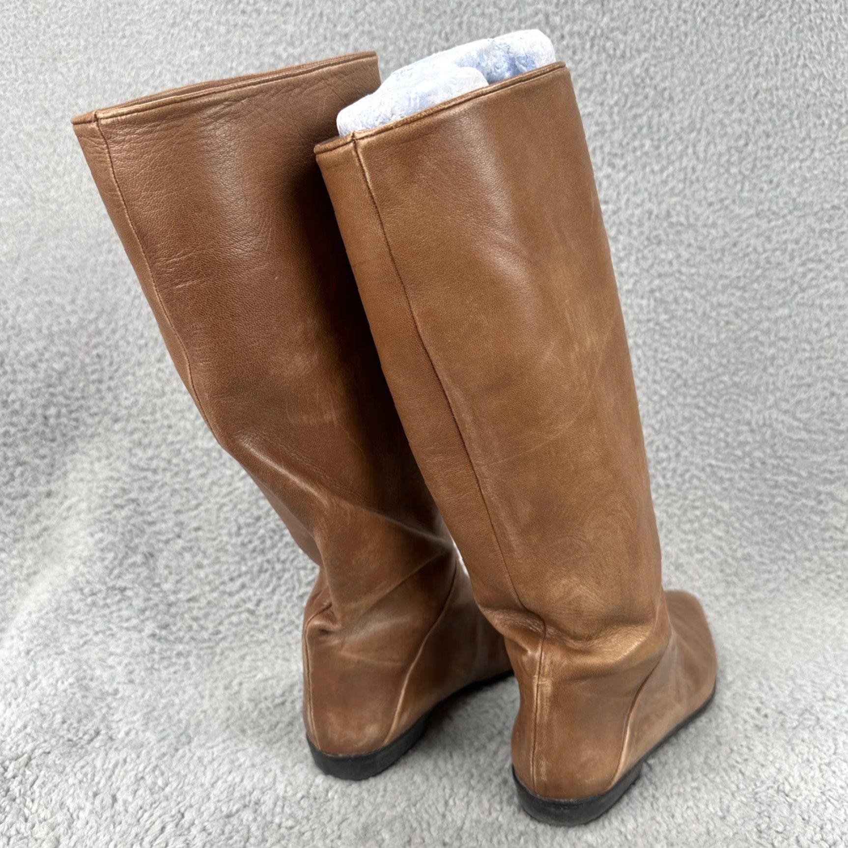 Vintage VINTAGE Jenní Women’s Boot Women 8 Leather Brown Riding Boot 8 USA Size Comfortable Lightweight Italy Leather Riding Boots Womens Size US 8 / IT 38 - 3 Thumbnail