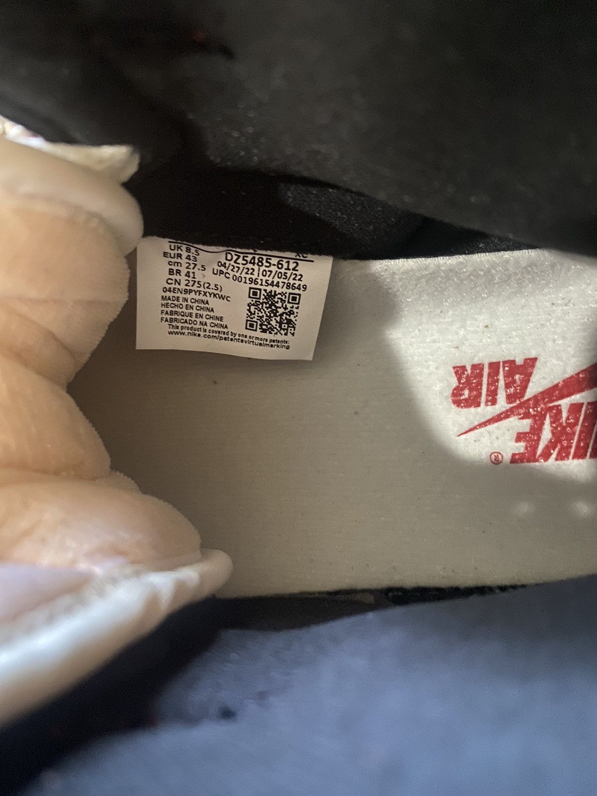 Jordan Brand Jordan 1 lost and found Size US 9.5 / EU 42-43 - 4 Thumbnail