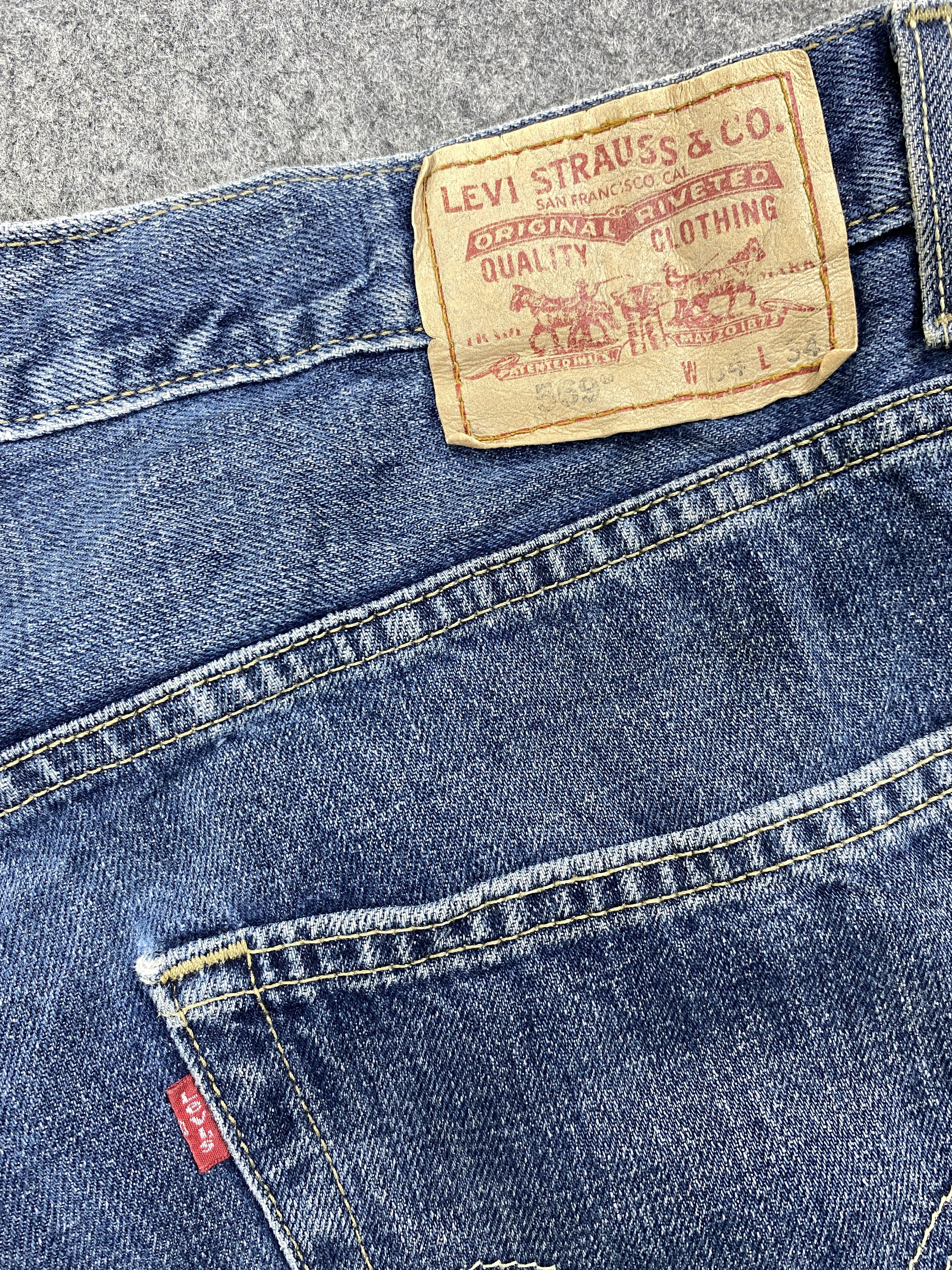 Levi's Blue Distressed Vintage Levi's 569 36x32.5 Denim -SJ017 Size US 36 / EU 52 - 10 Thumbnail