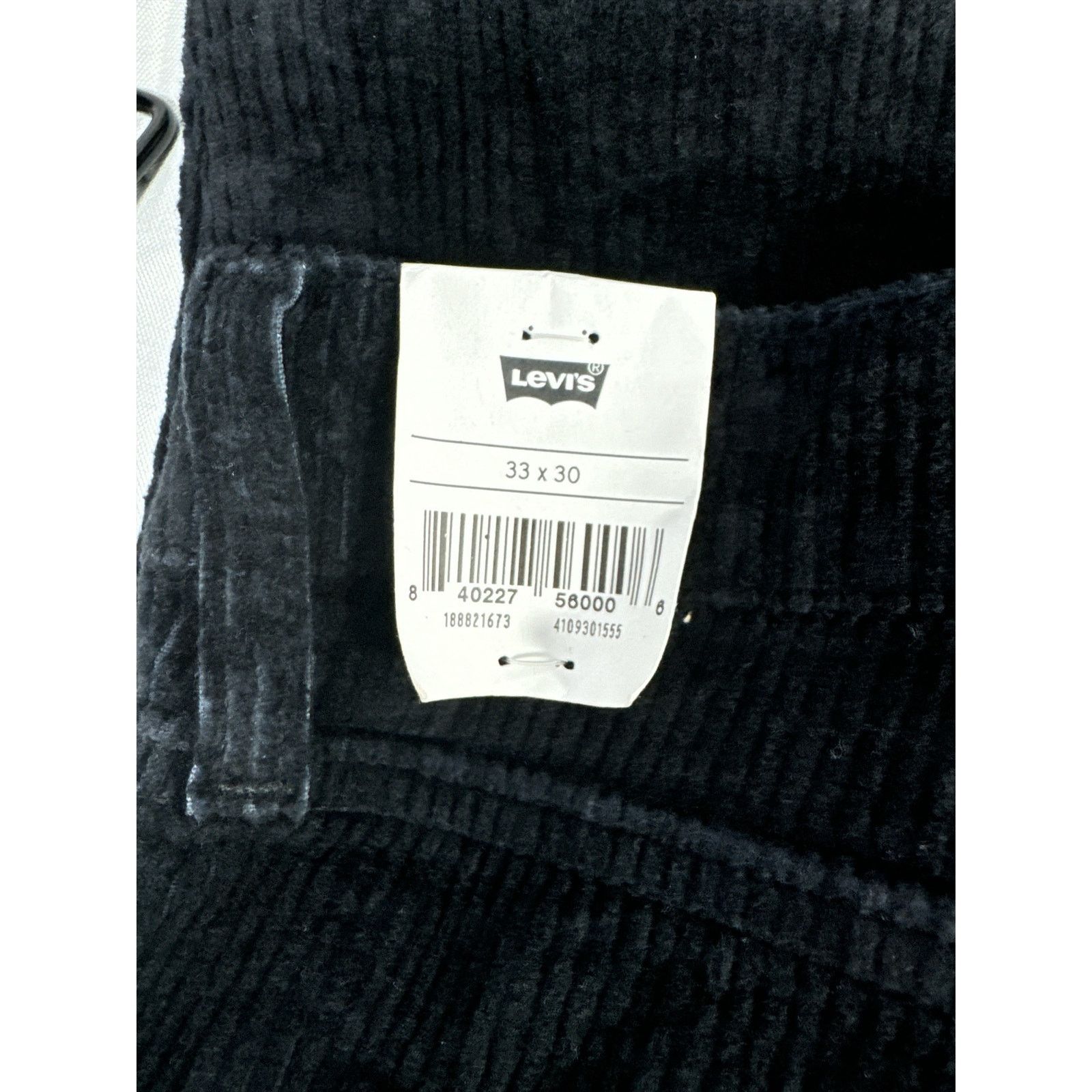 Levi's Levi’s High-Rise Skinny Black Cords Irregular Women sz 33x30 Size 33" - 3 Thumbnail