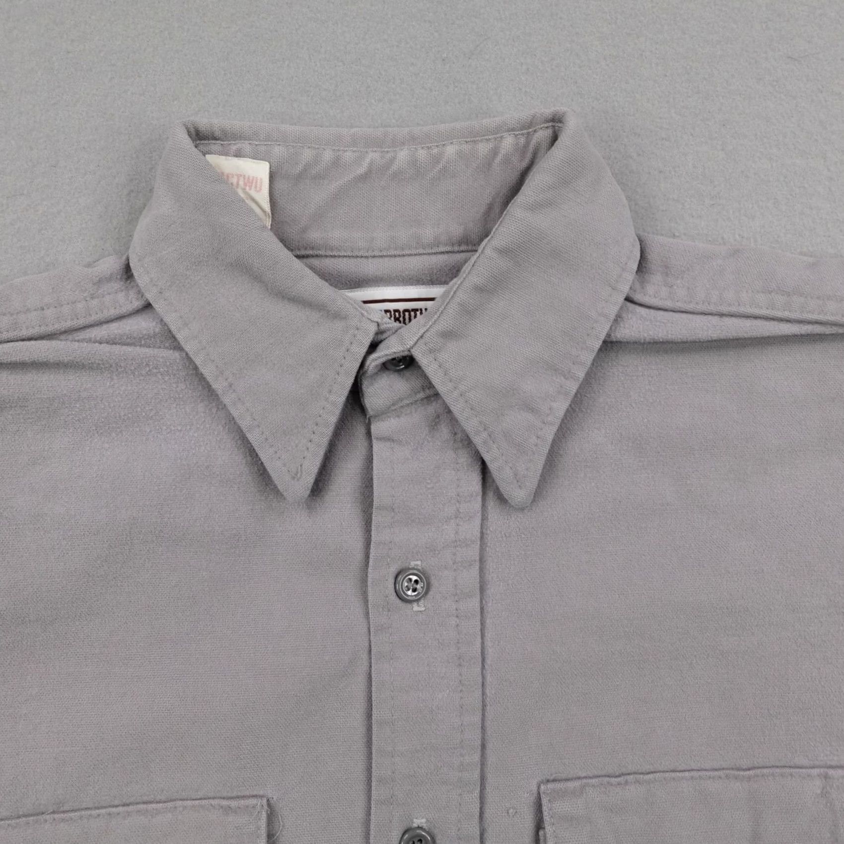 Vintage VINTAGE Five Brother Shirt Mens Large Gray Chamois Flannel Button Up Work USA Size US L / EU 52-54 / 3 - 2 Thumbnail